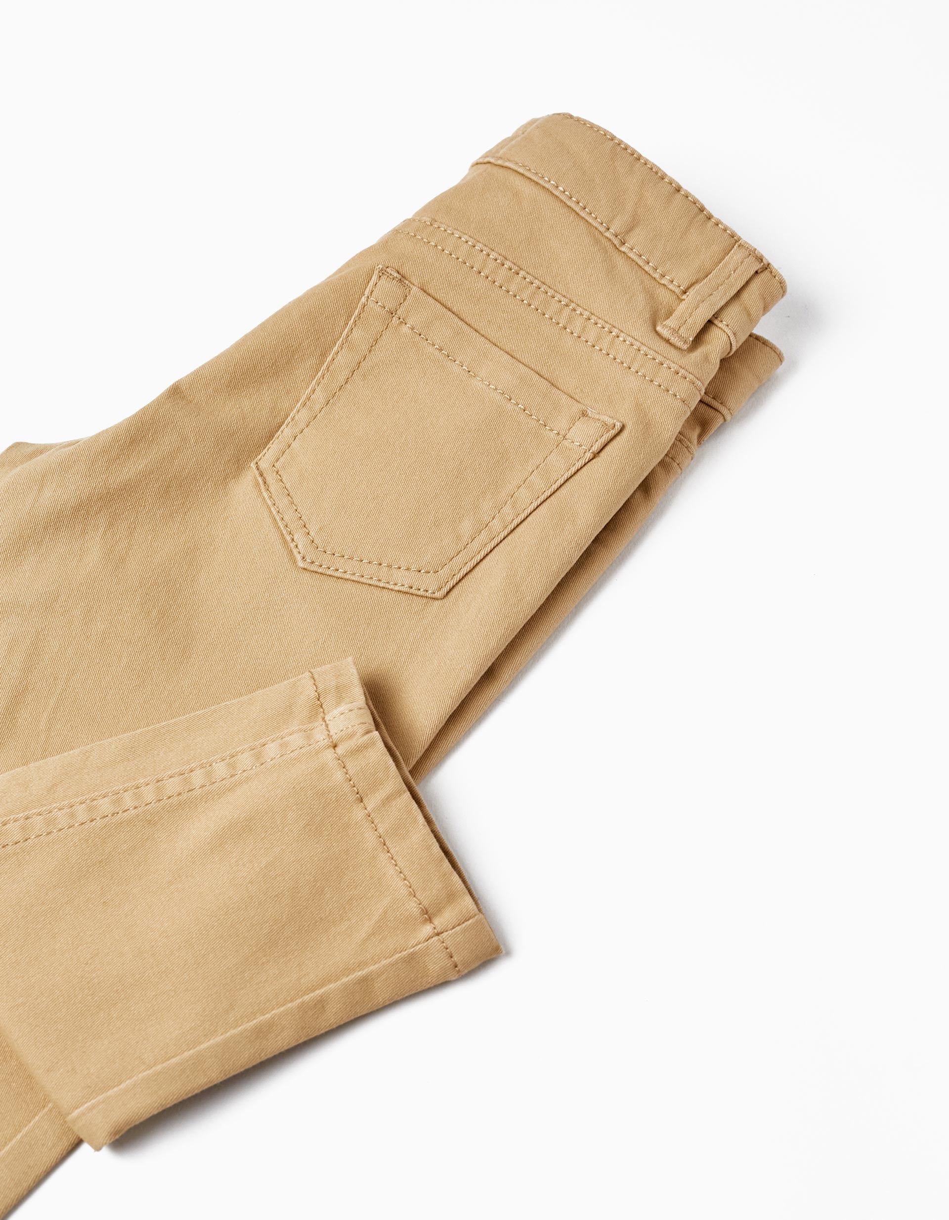 Pantalon En Sergé De Coton Pour Bébé Garçon, Beige