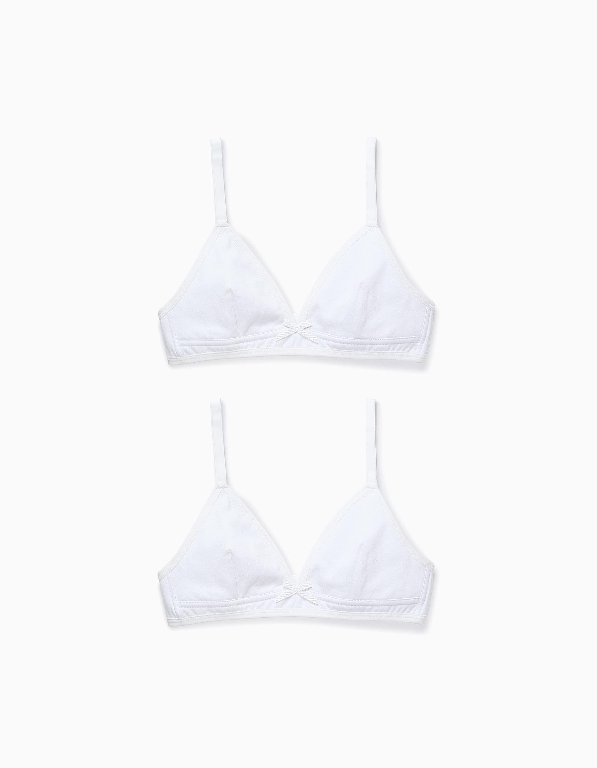 Pack 2 Soutiens-Gorge pour Fille, Blanc