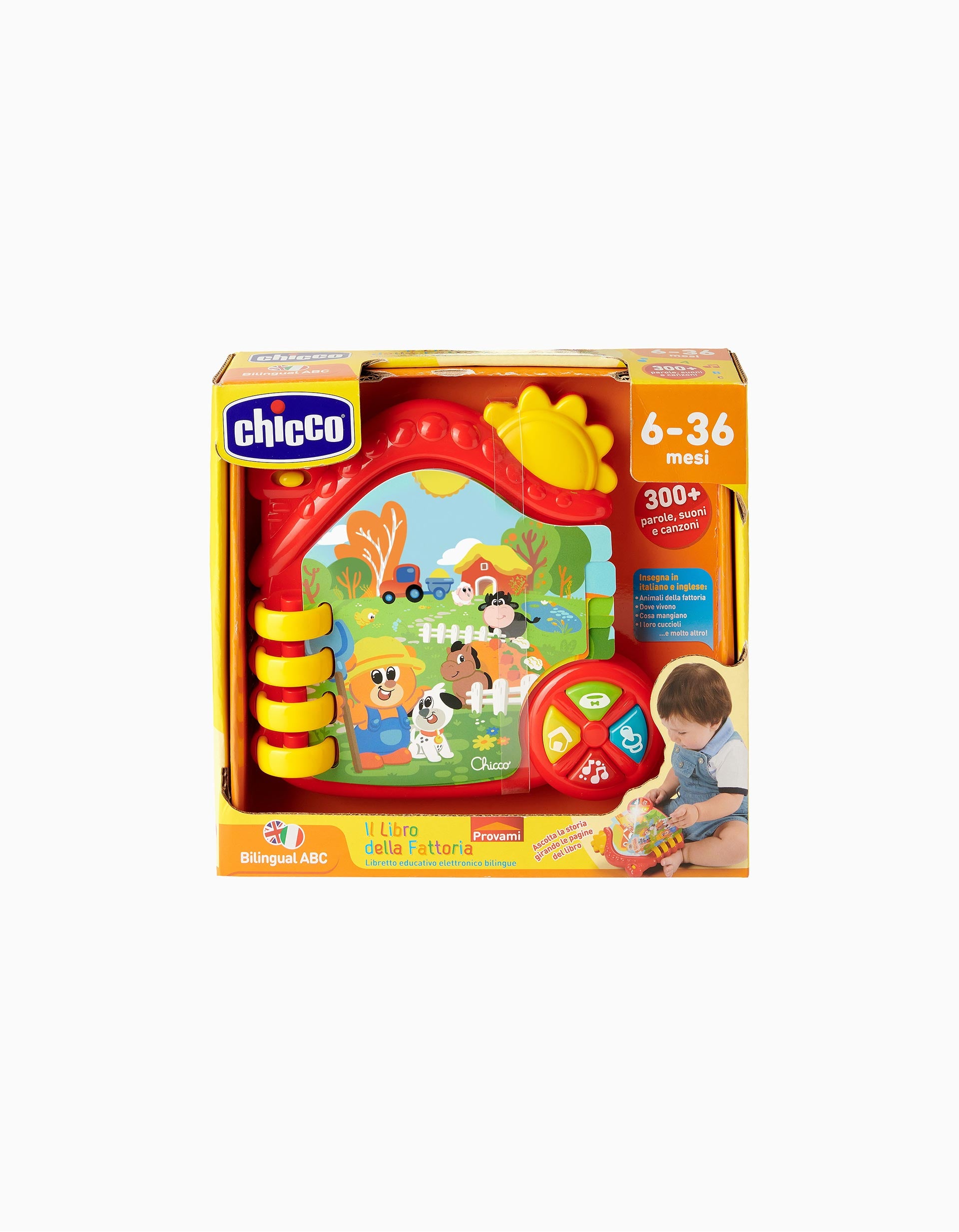 Chicco Bilingual Farm Book 6M+