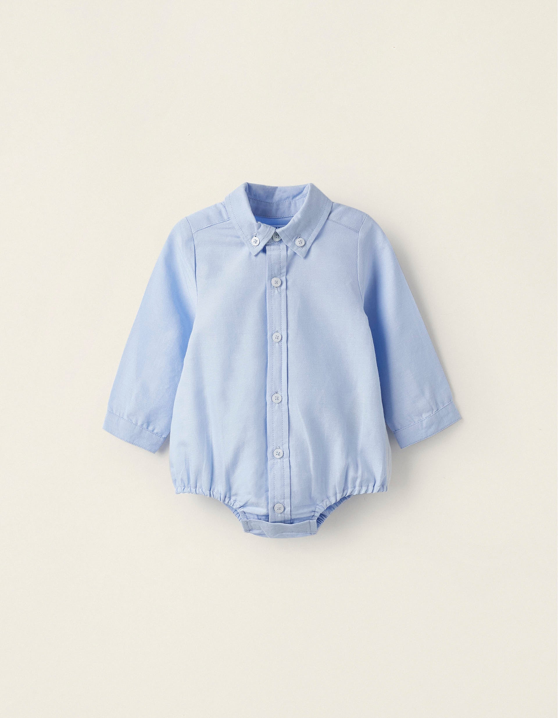 Bodies-Chemise en coton Oxford pour nouveau-né, Bleu