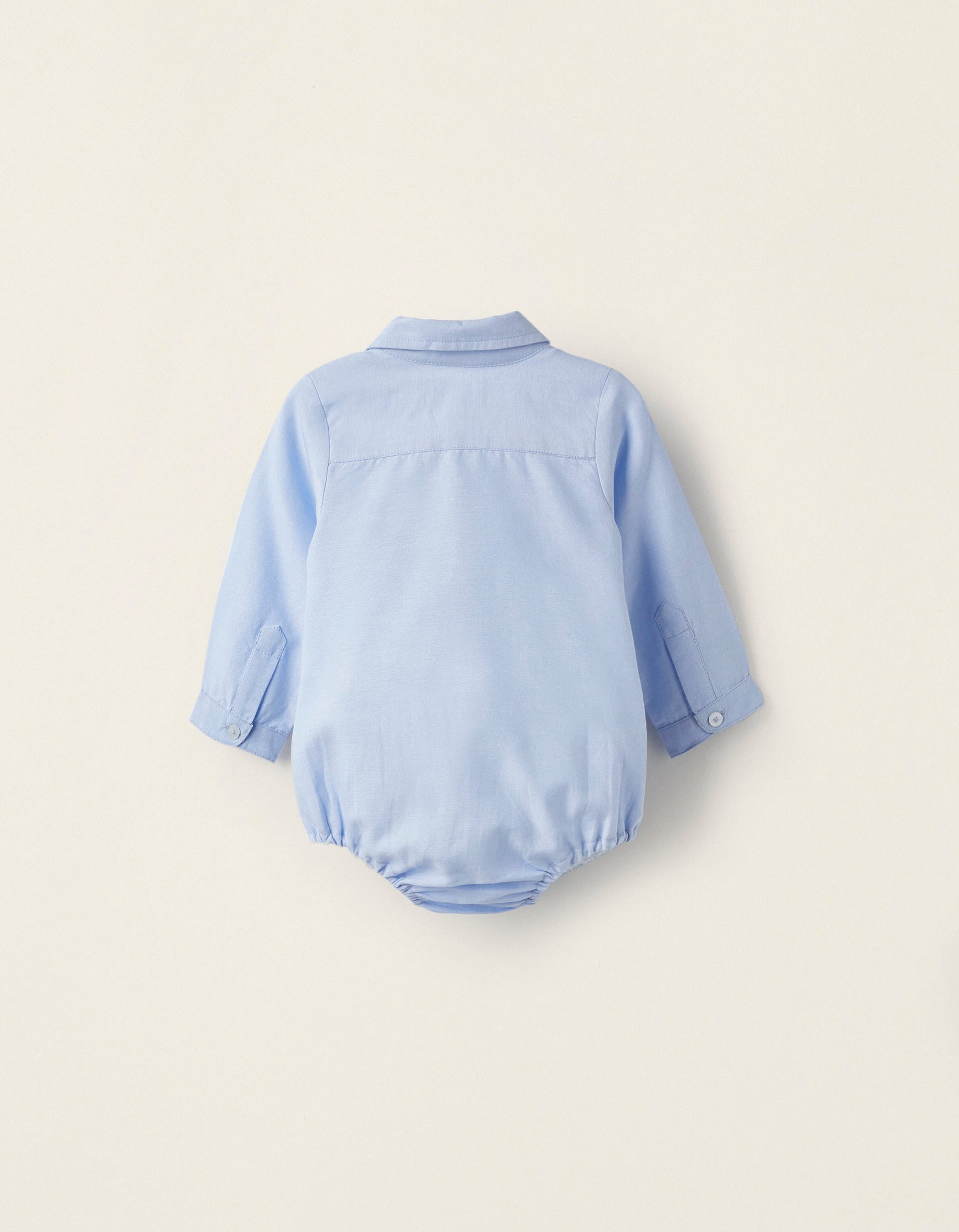 Oxford Cotton Body for Newborn Boys, Blue