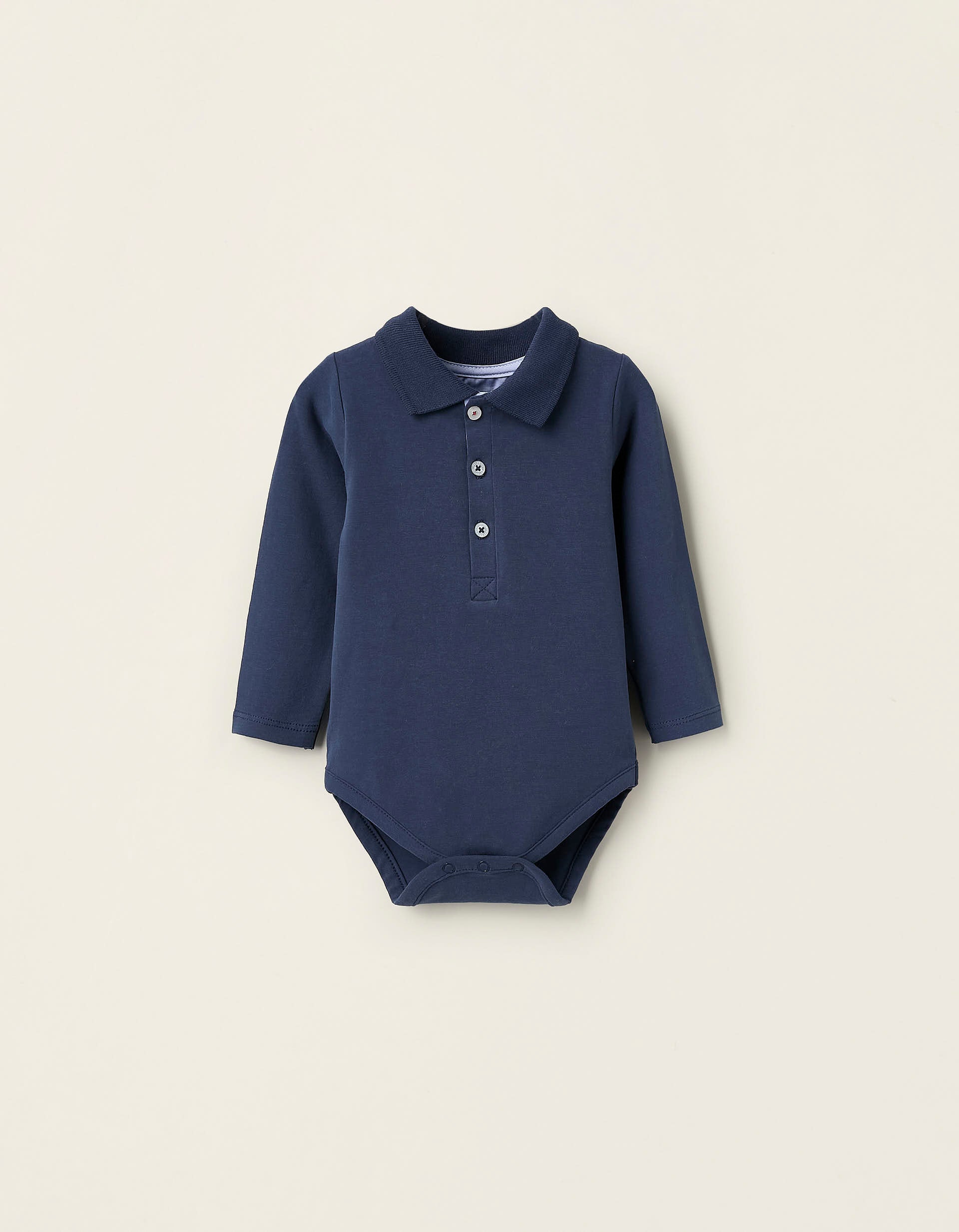 Long-sleeved Bodysuit Newborn Boys, Dark Blue