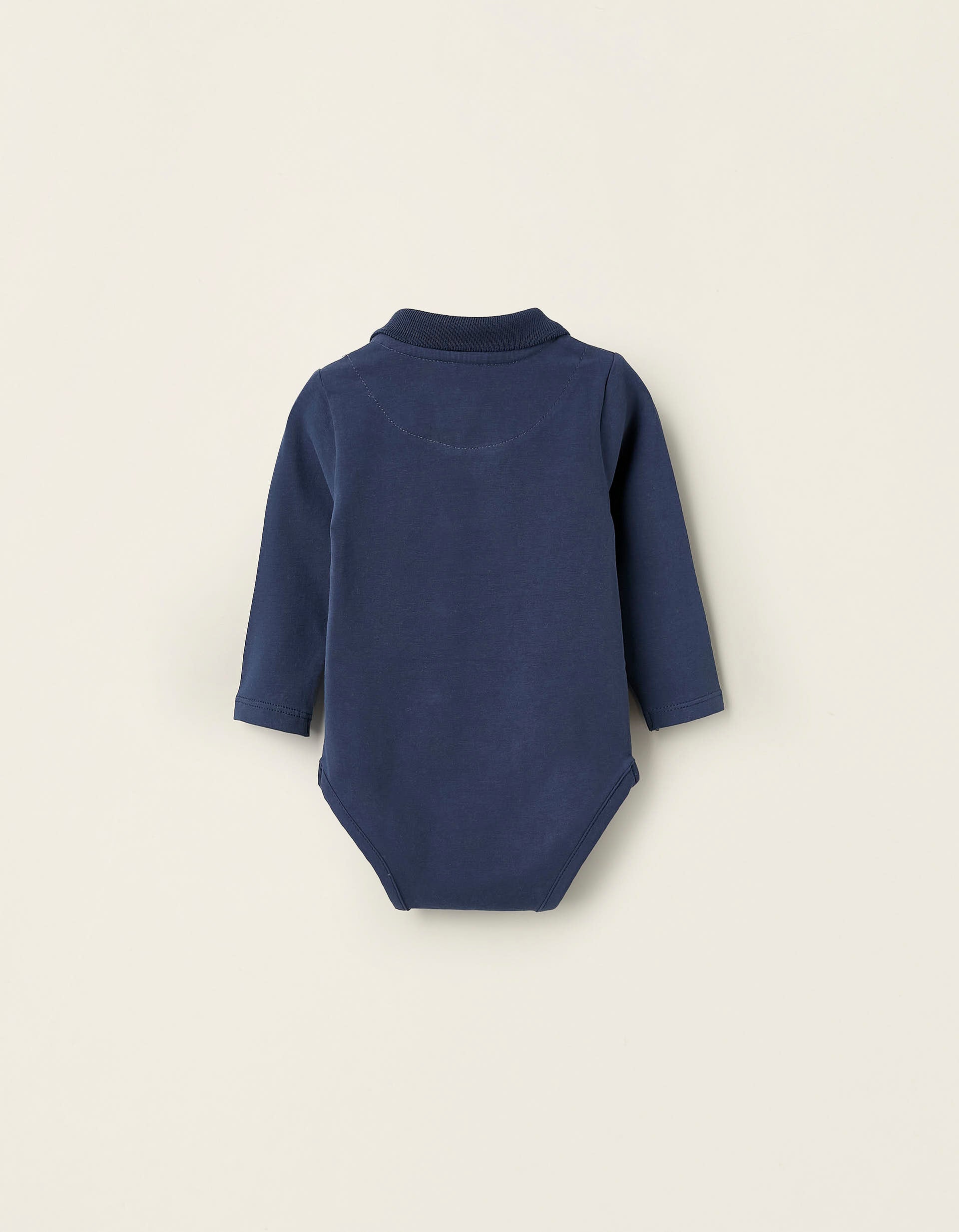 Long-sleeved Bodysuit Newborn Boys, Dark Blue