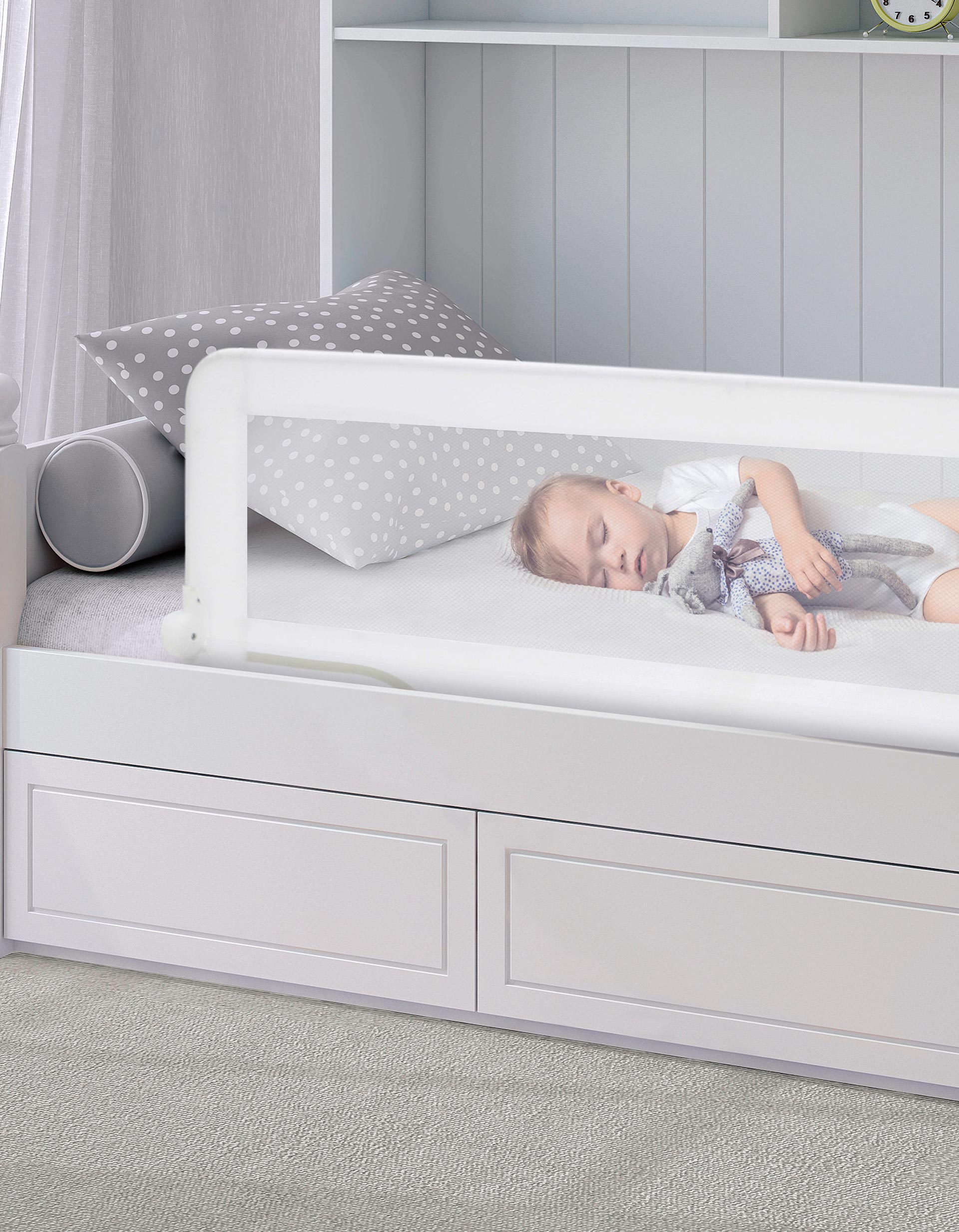 Barreira De Cama 150 Cm Nord White Asalvo