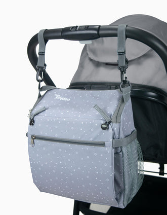 Booster highchair Hummus Stars Grey Asalvo