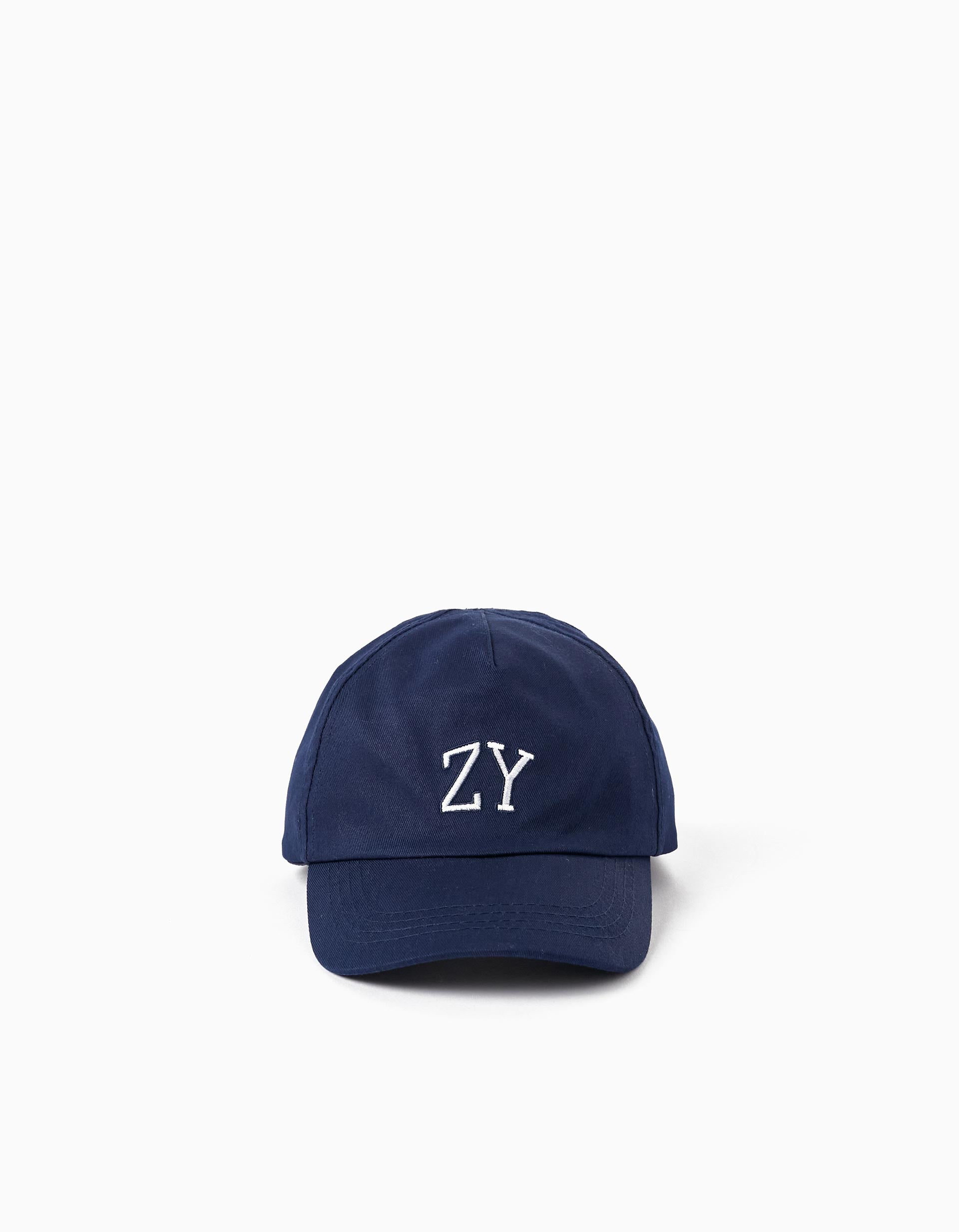 Gorra de Algodón para Niño 'ZY', Azul Oscuro