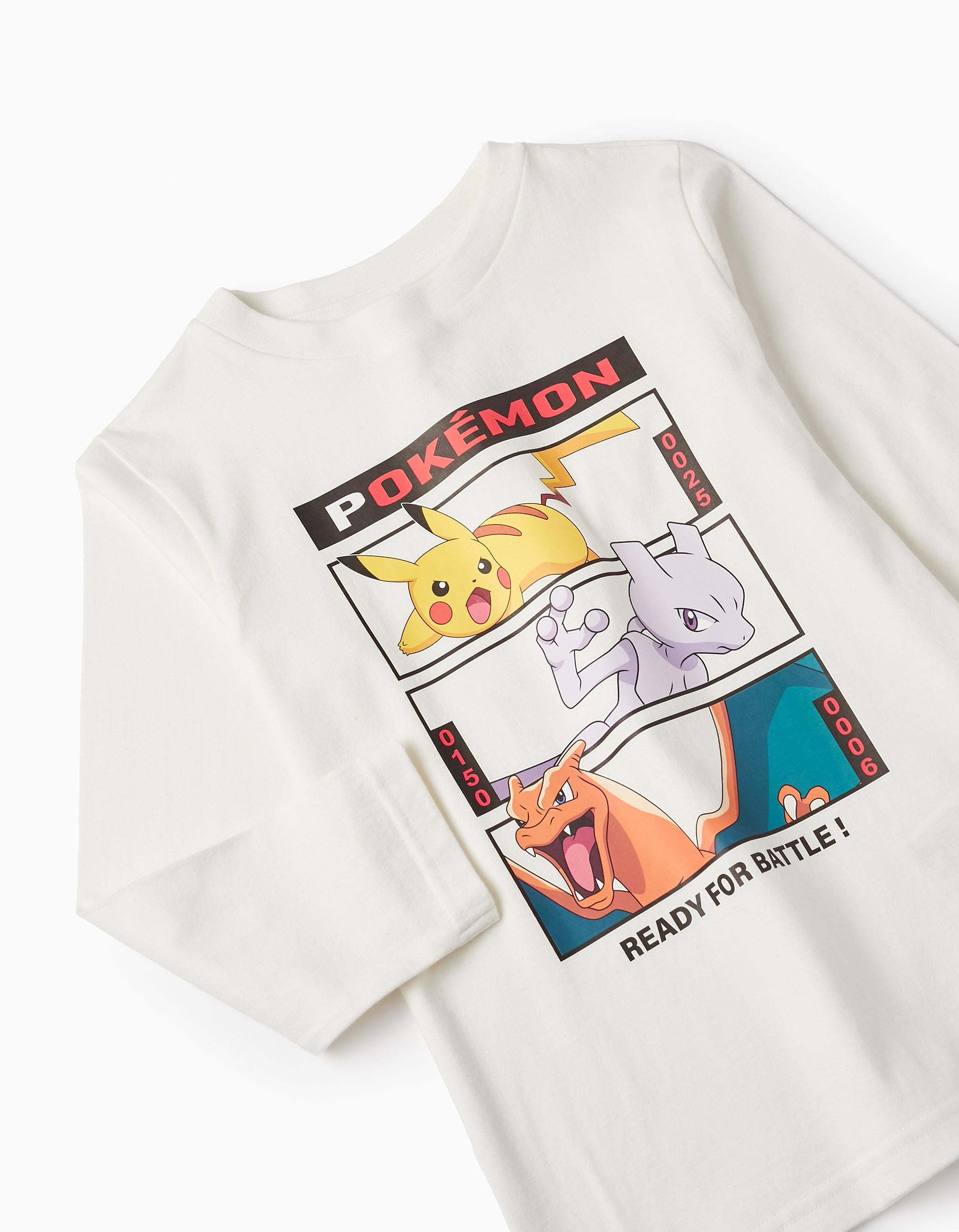 Long Sleeve T-Shirt for Boys 'Pokémon', White