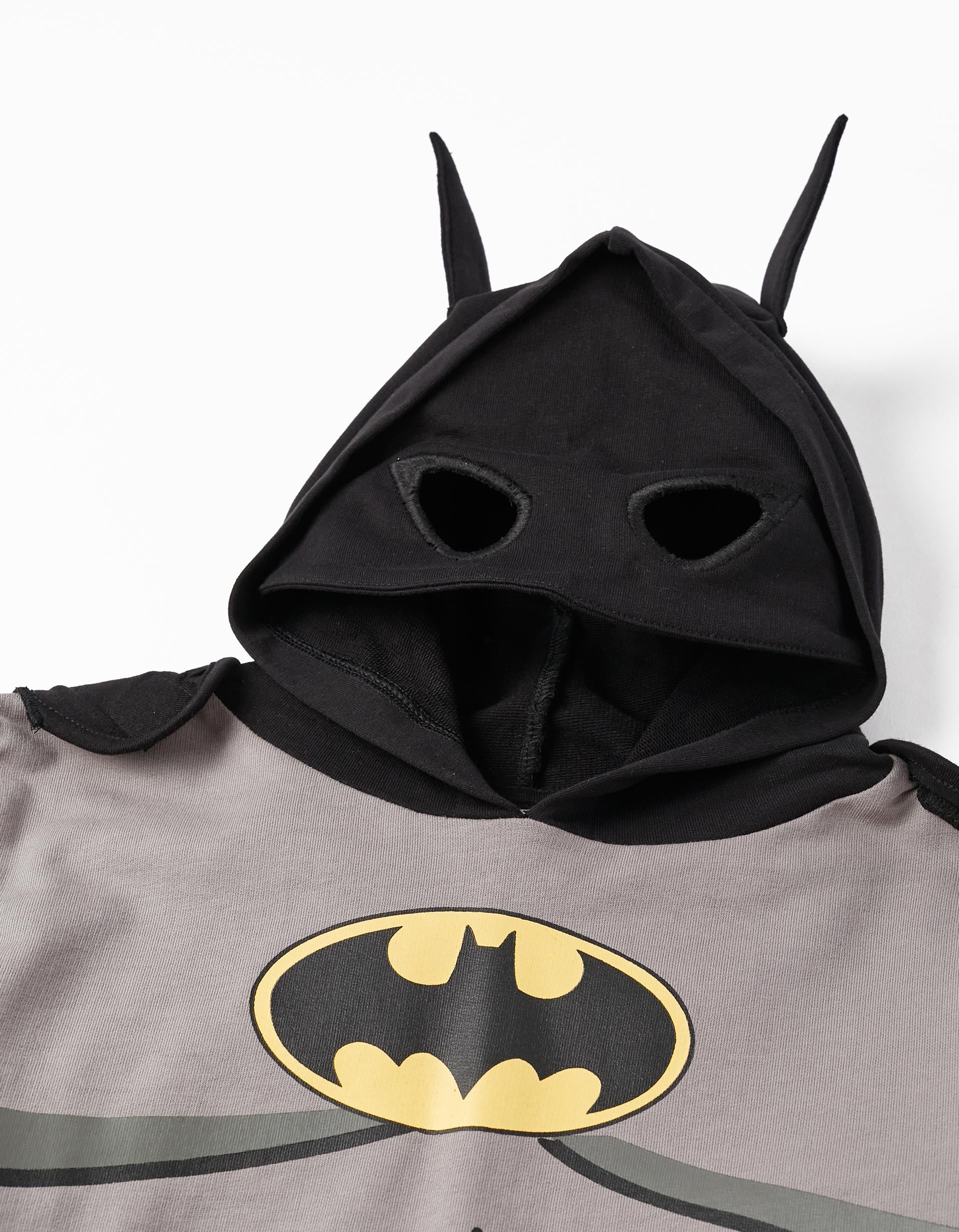 Hooded Sweatshirt with Mask and Cape for Boys 'Batman', Black