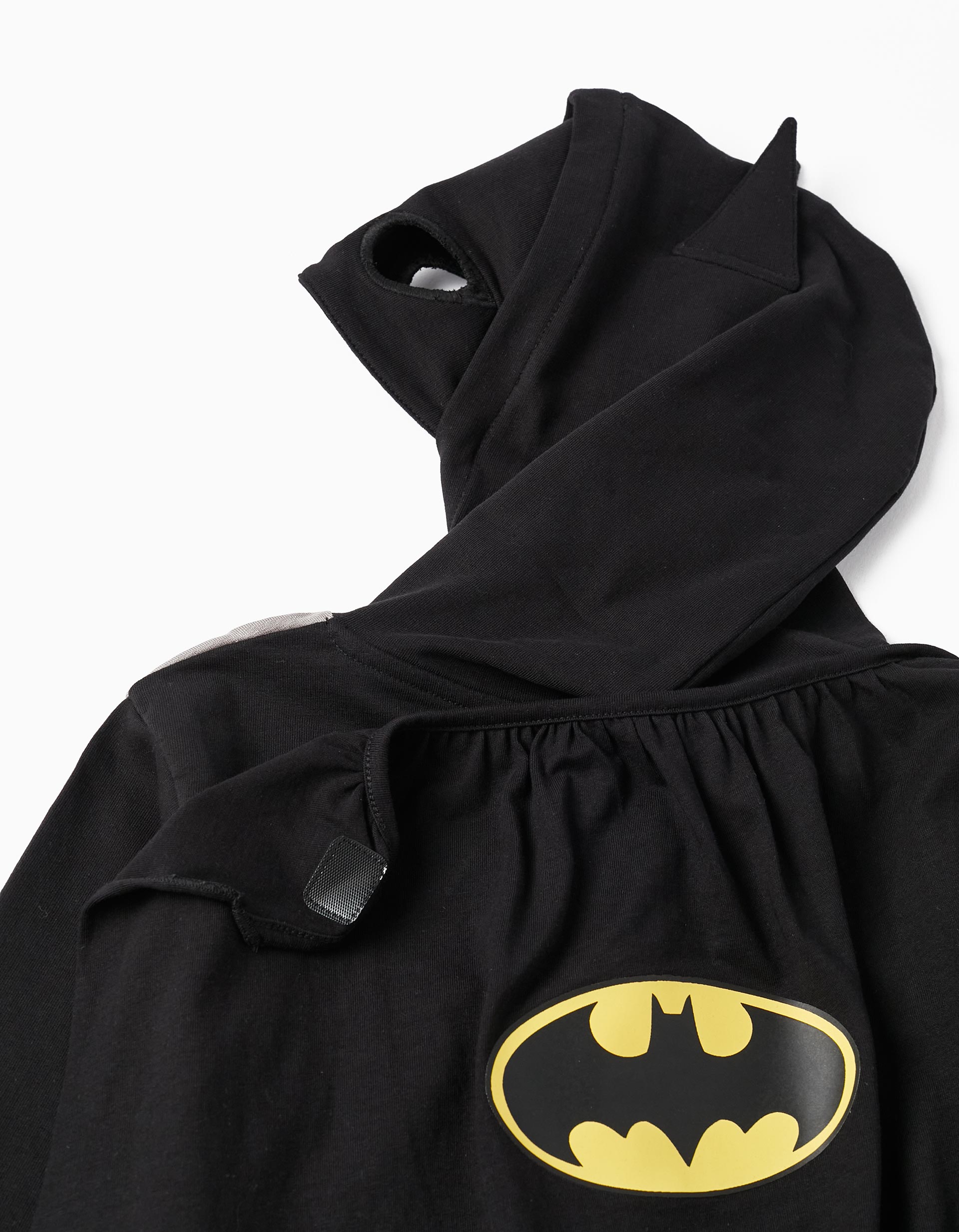 Hooded Sweatshirt with Mask and Cape for Boys 'Batman', Black