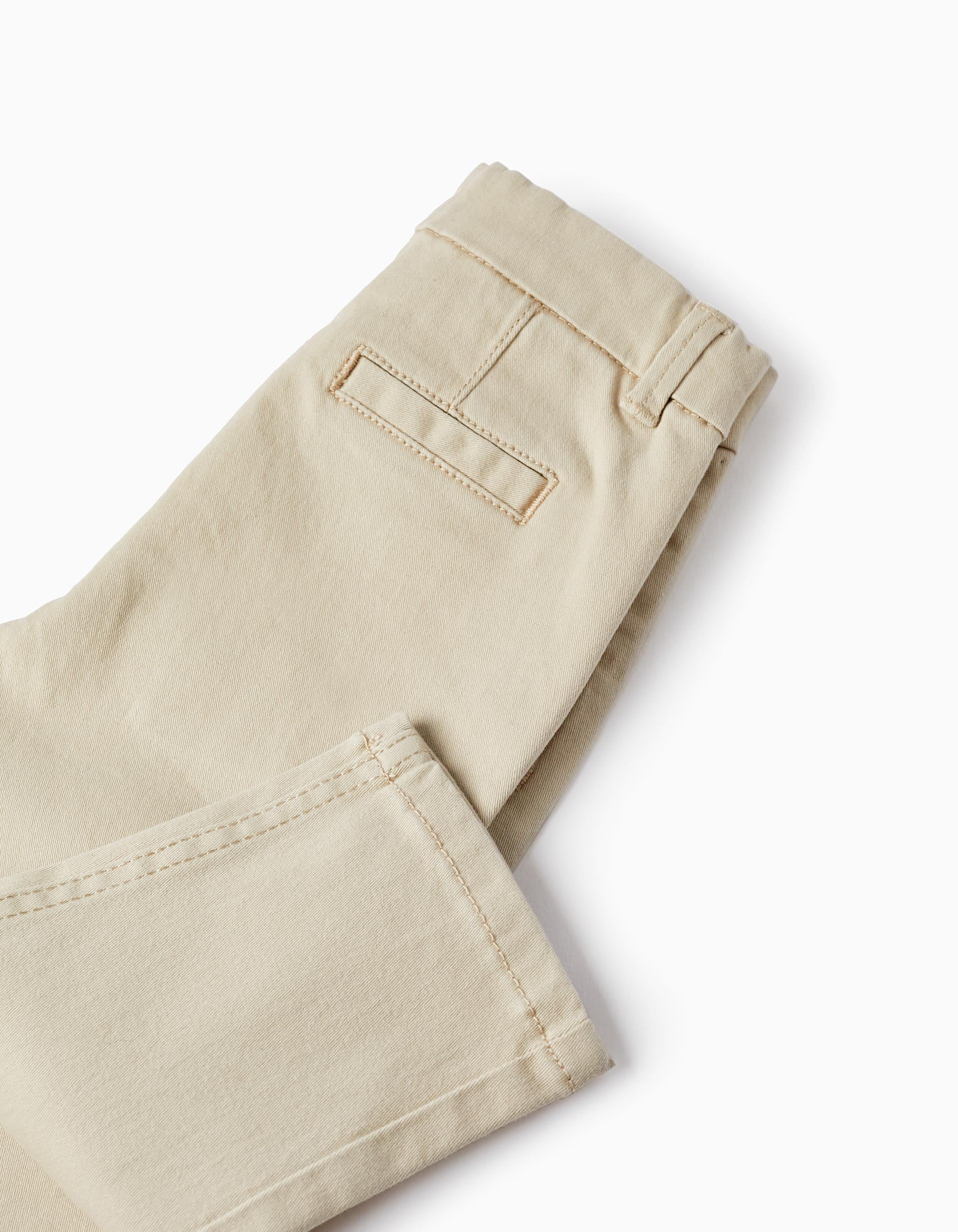 Pantalon en sergé pour bébé garçon, Beige