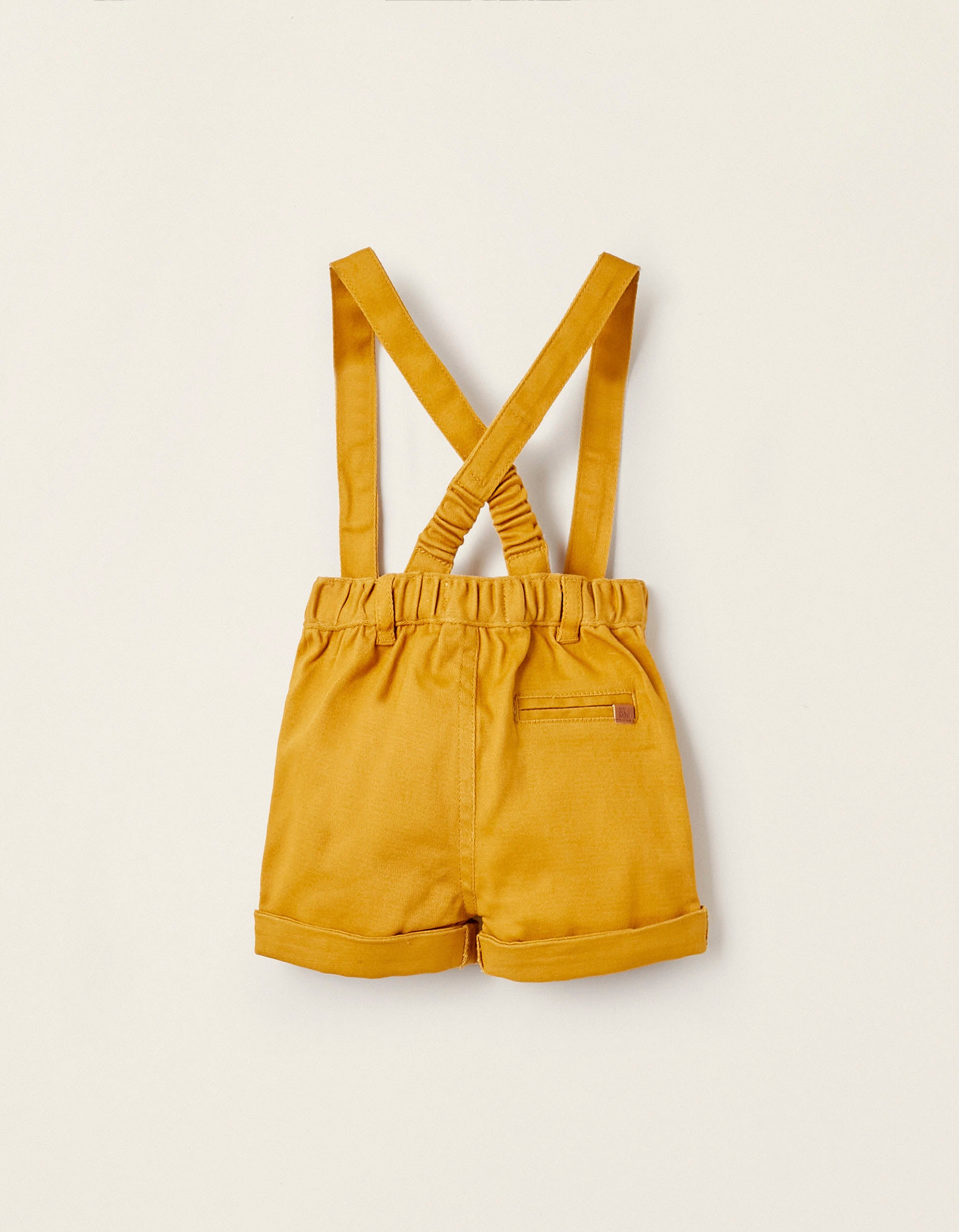 Shorts with Suspenders for Newborn Boys, Orange