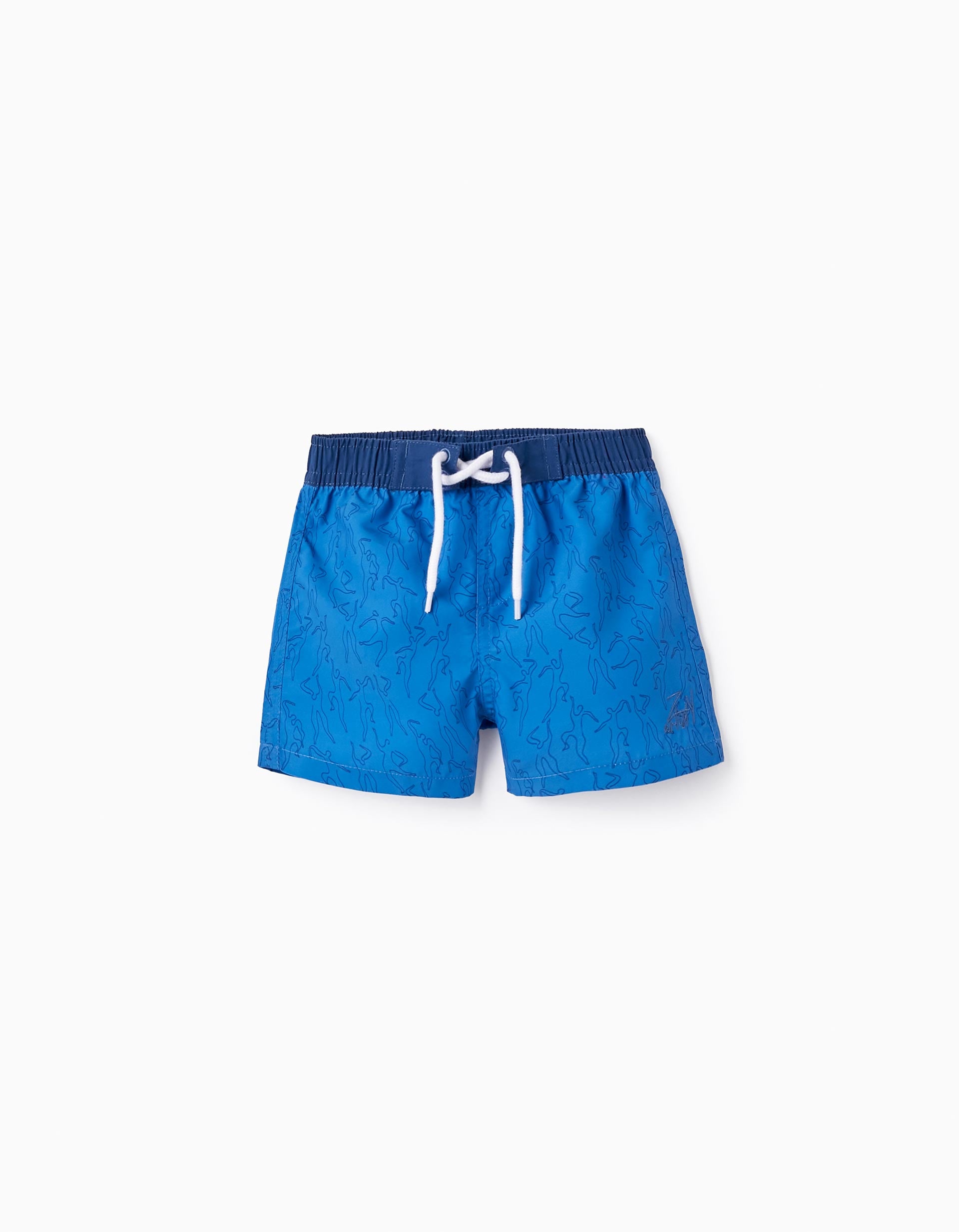 Pantalones Cortos de Baño Estampados para Bebé Niño 'You & Me', Azul