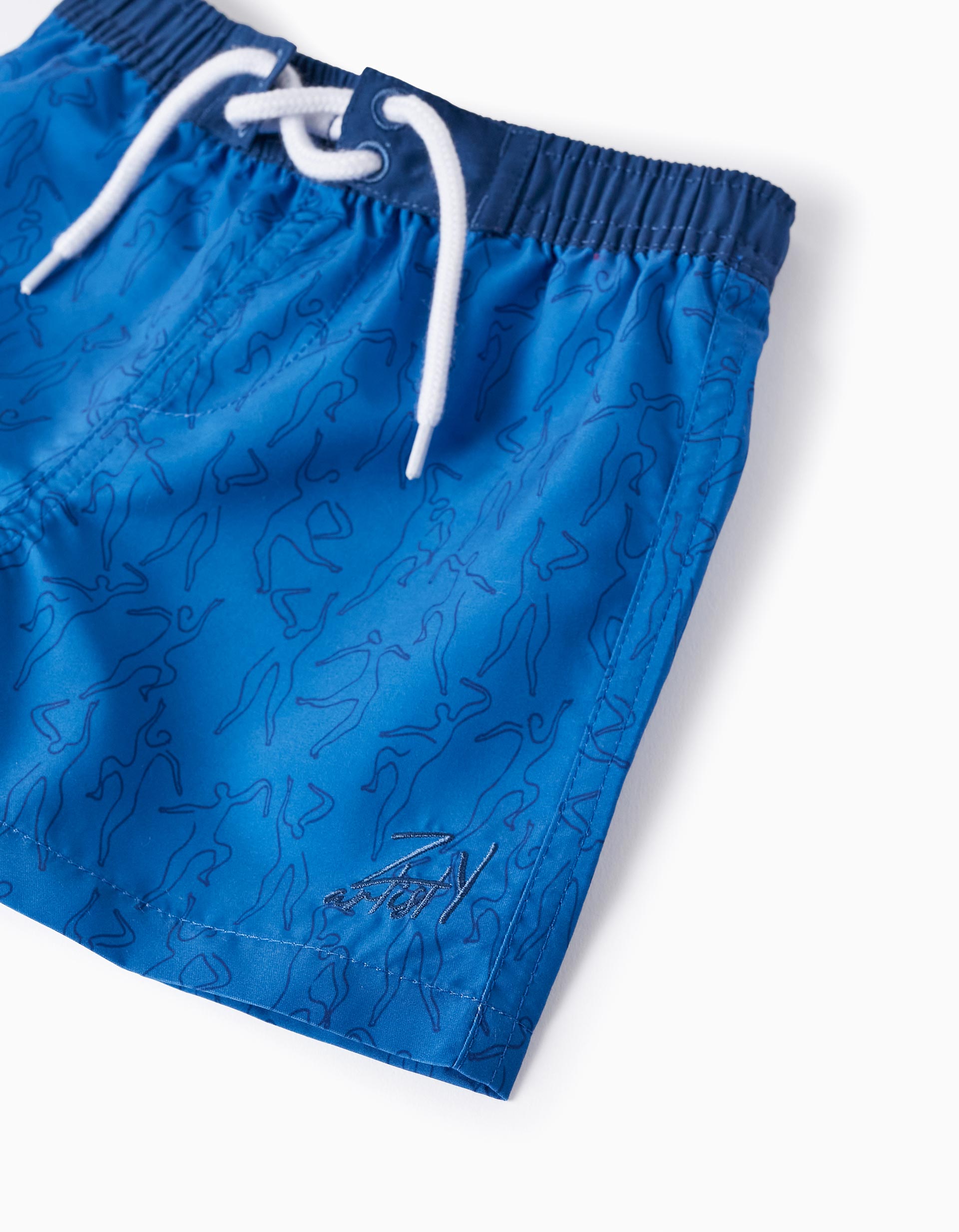 Pantalones Cortos de Baño Estampados para Bebé Niño 'You & Me', Azul