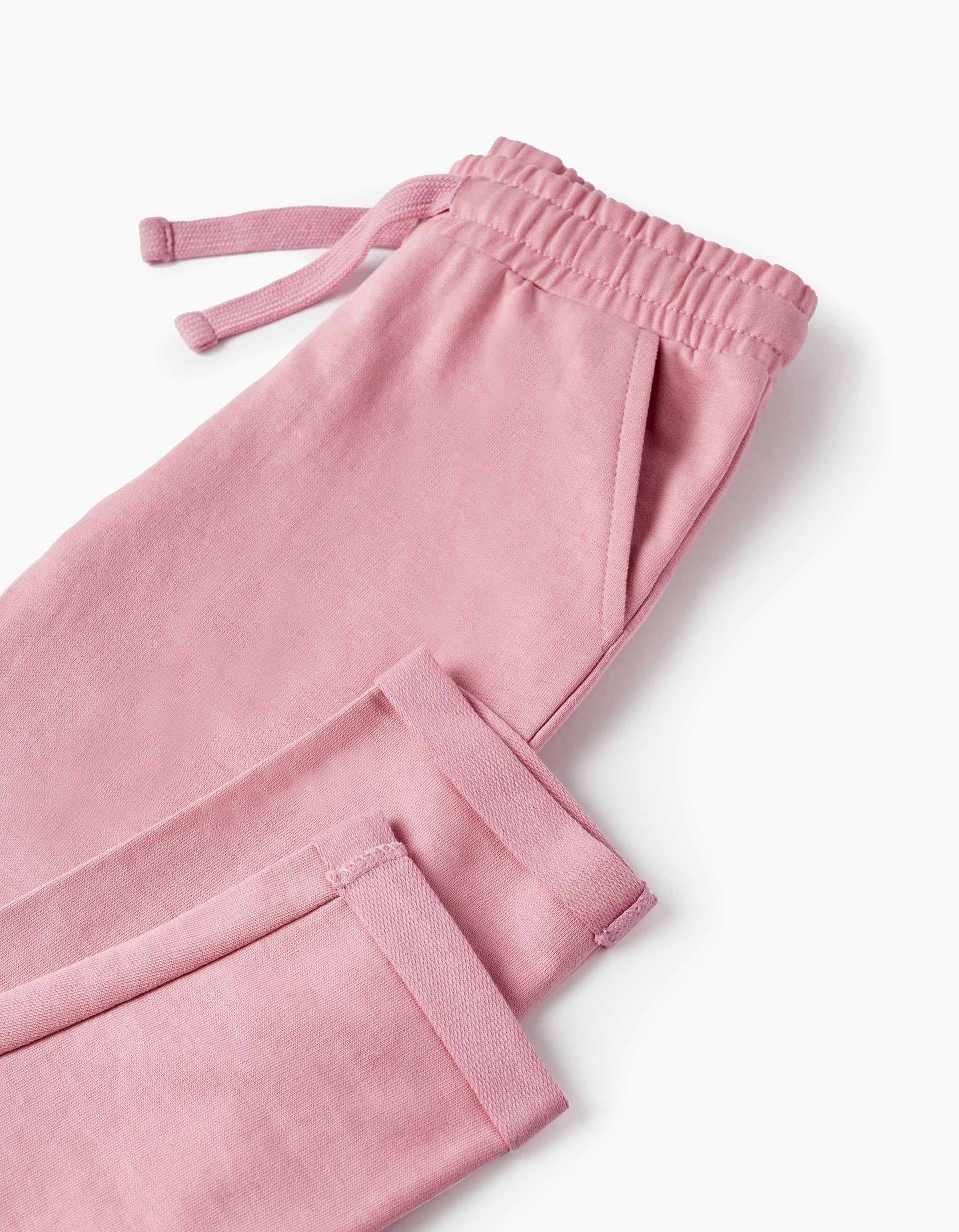 Cotton Joggers for Girls, Pink