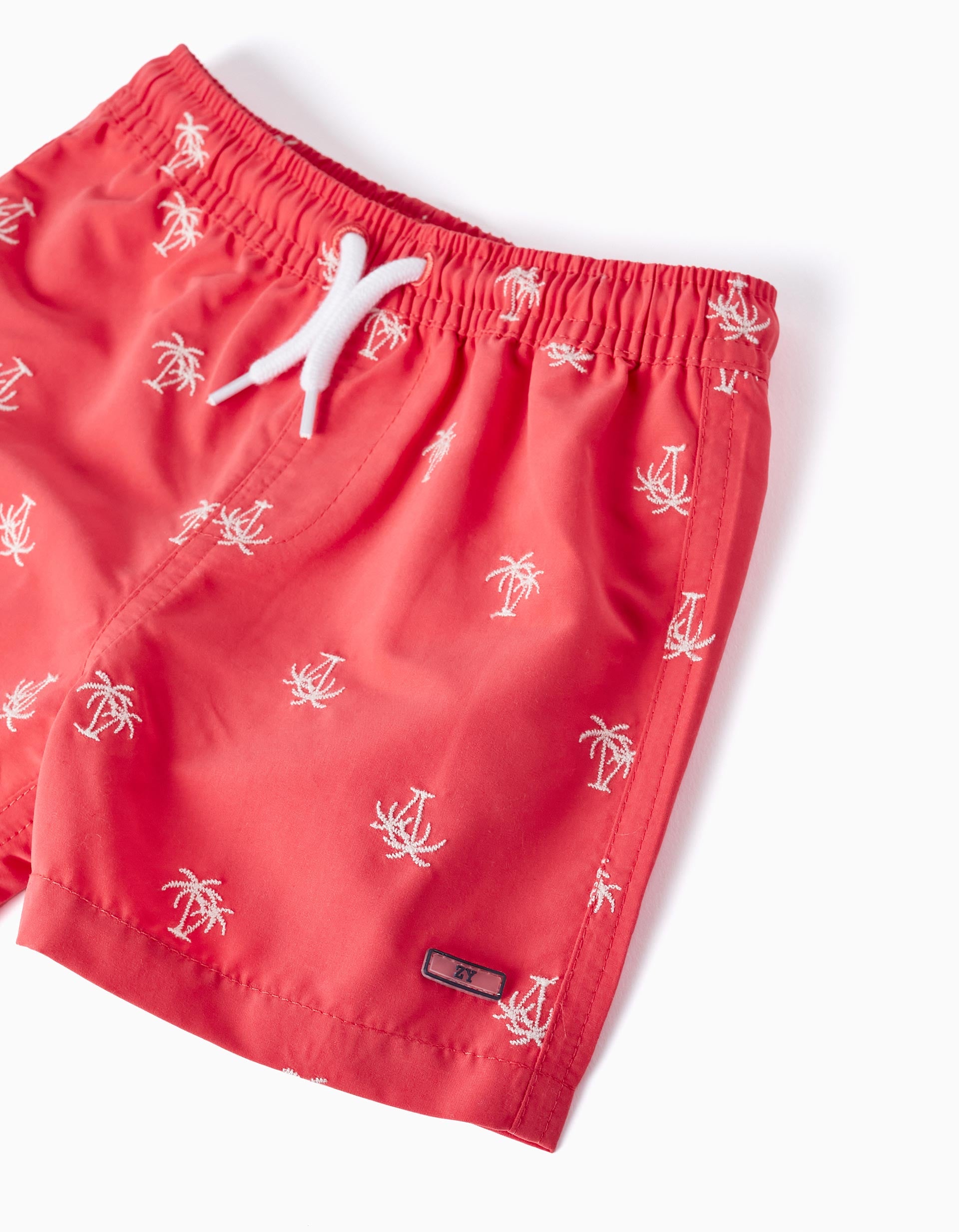 Shorts de Baño con Bordados para Bebé Niño, Rojo