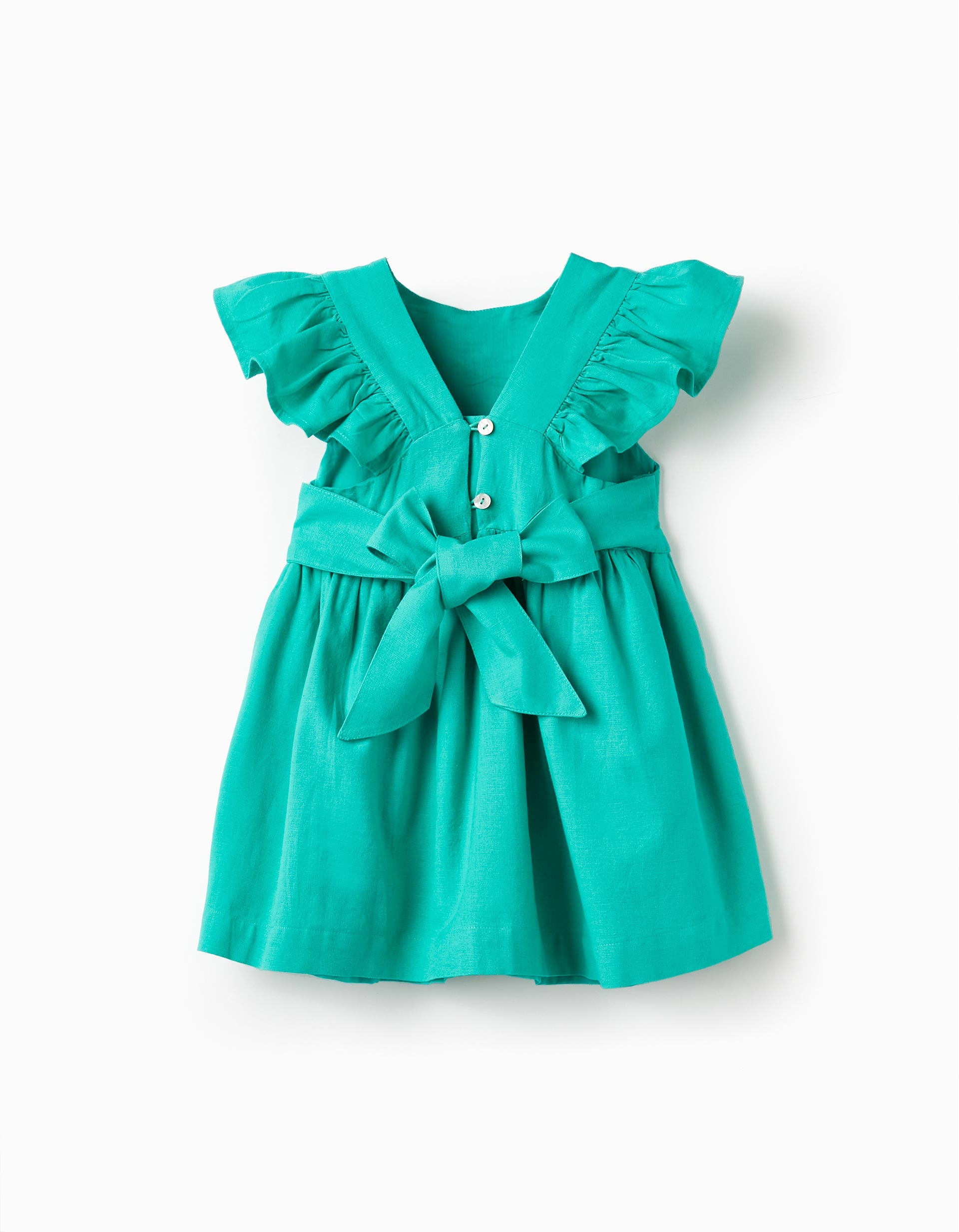 Vestido de Algodão para Bebé Menina, Verde