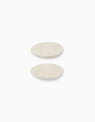 Pack of 2 Hair Clips for Baby and Girl, Beige