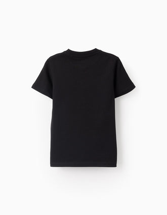 Pack 2 Camisetas de Algodón para Niño, Gris/Negro