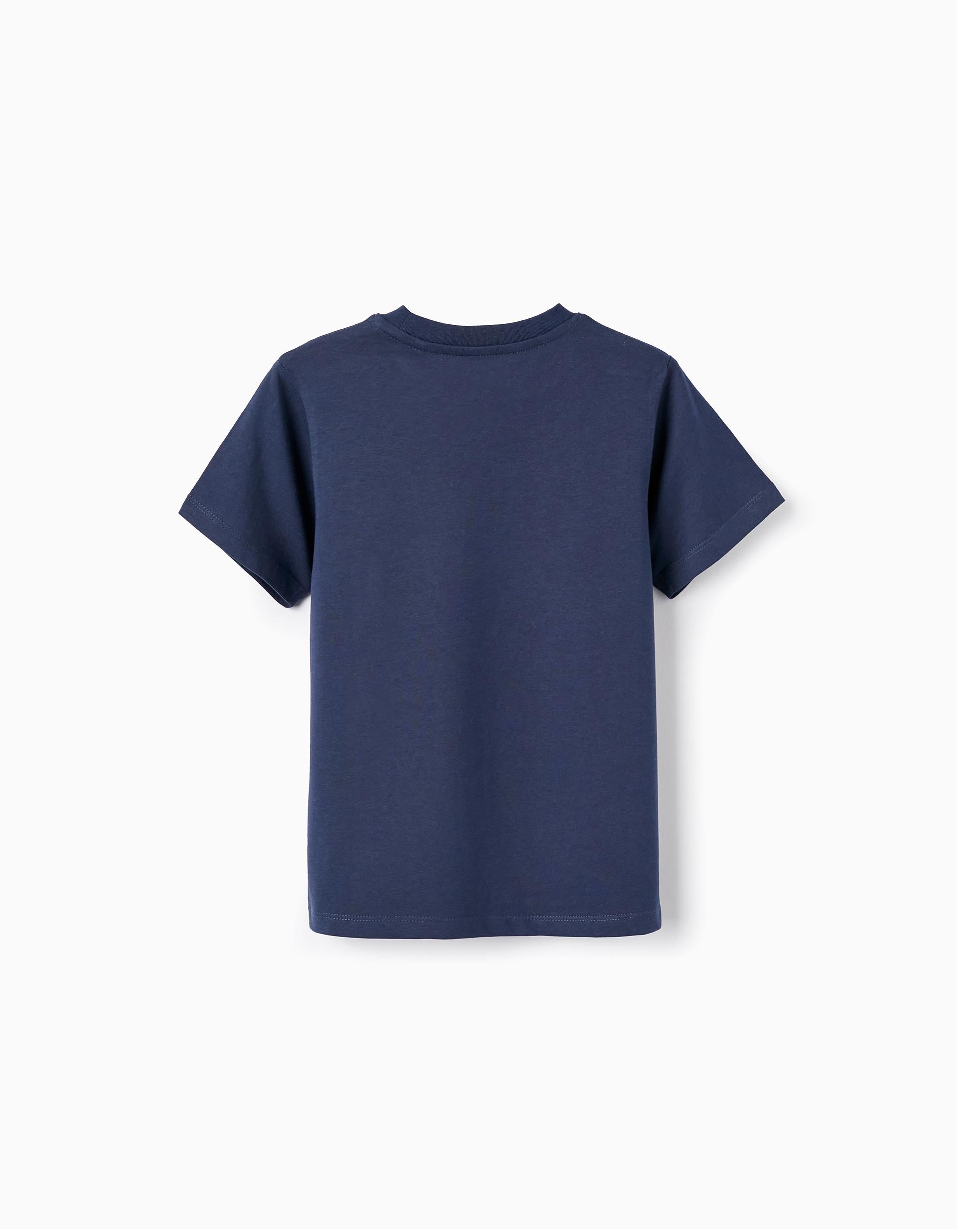 Pack of 2 Short Sleeve T-Shirts for Boys, Dark Blue