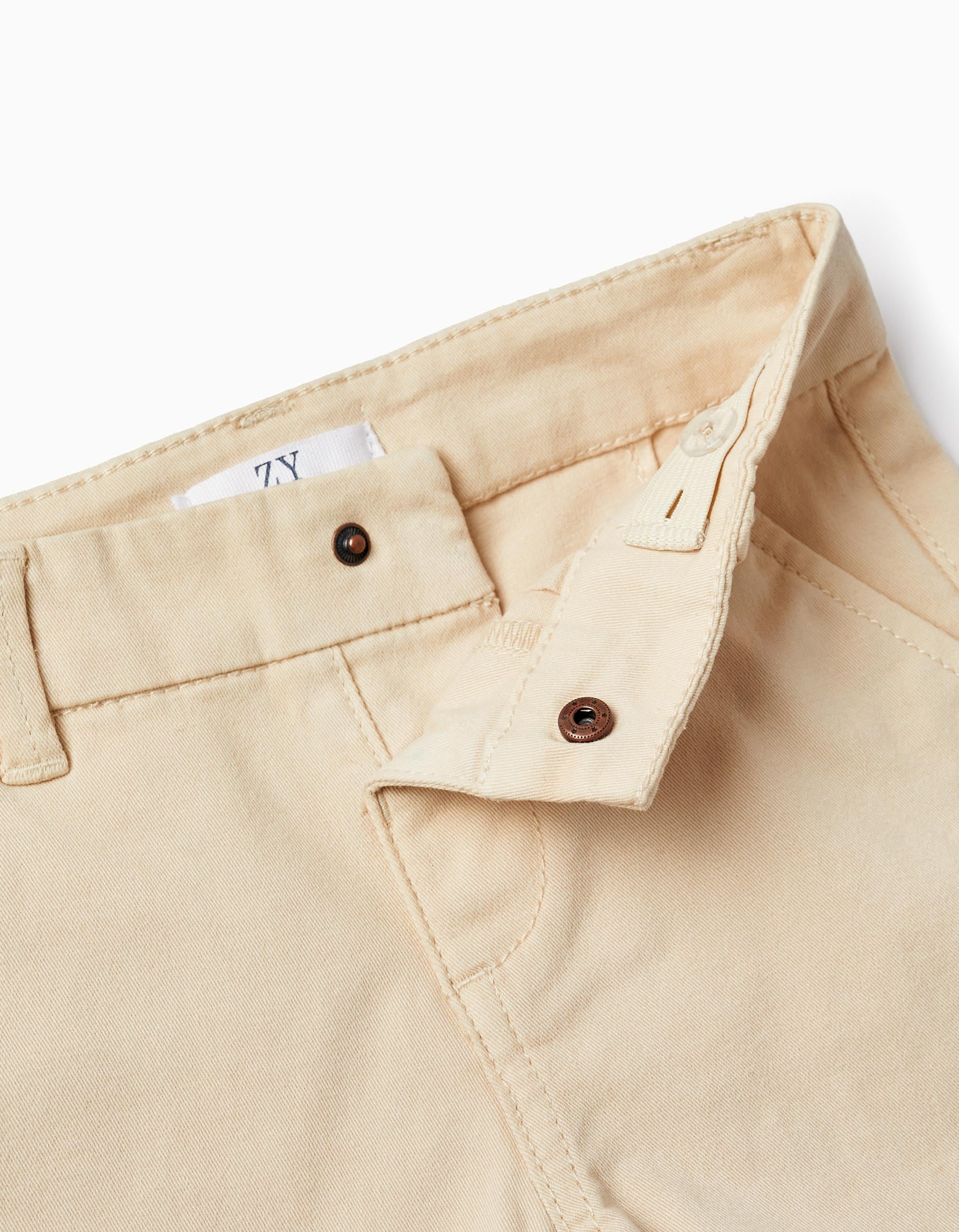 Shorts en sergé pour bébé garçon, Beige