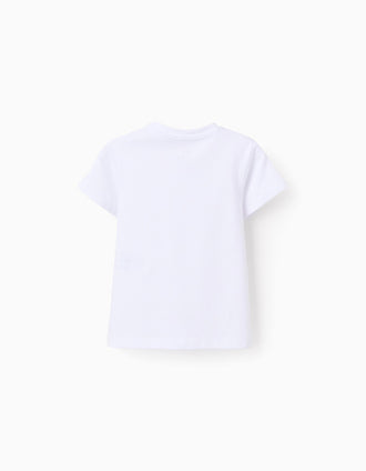 Pack 2 Camisetas Lisas en Algodón para Bebé Niño, Blanco