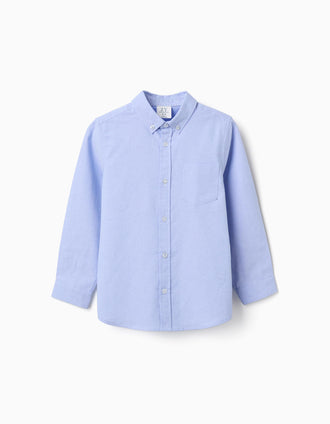 Cotton Shirt for Boys, Blue
