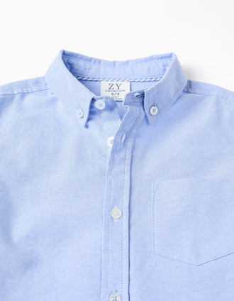 Cotton Shirt for Boys, Blue