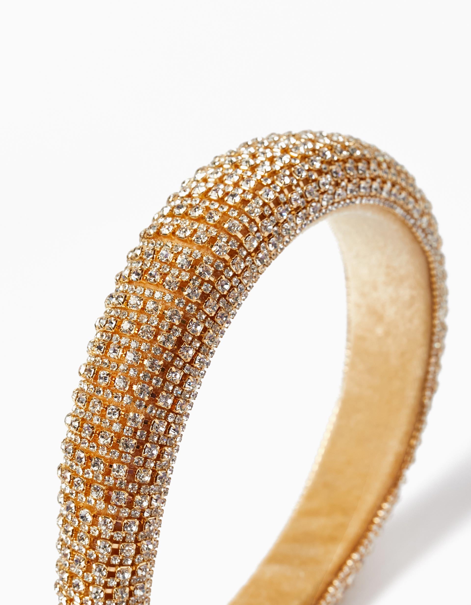 Headband with Sparkles for Girls, Gold