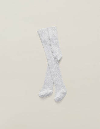 High-Waist Tights for Newborn Babies, Light Grey