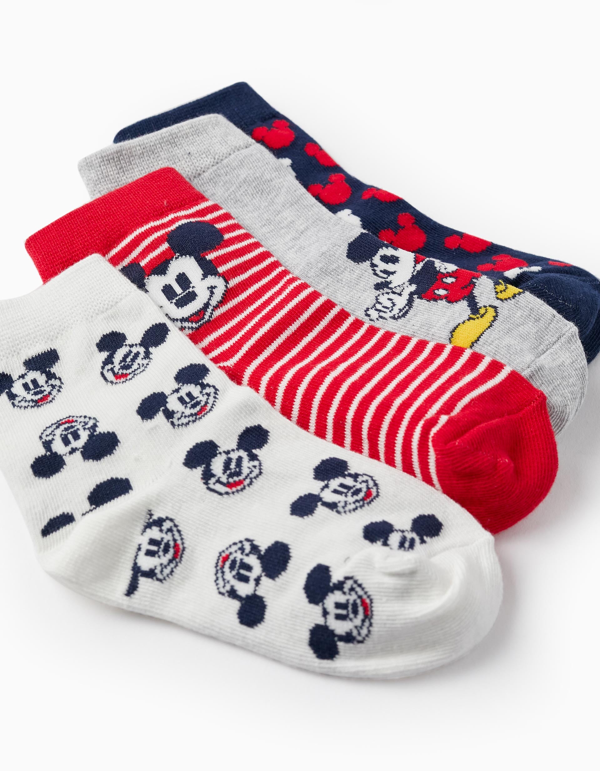 Pack 4 Paires de Chaussettes pour Garçon 'Mickey', Multicolore