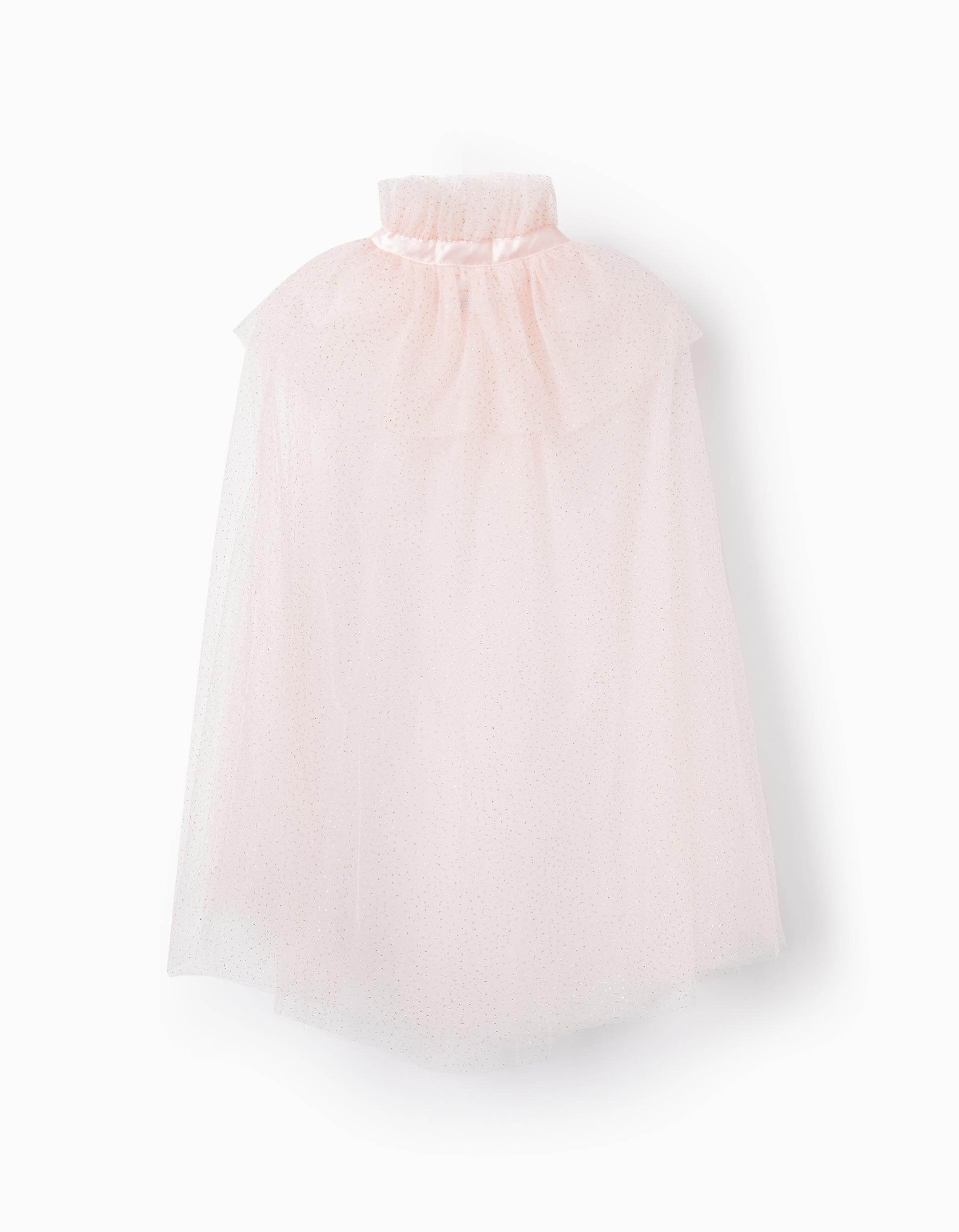 Couverture en tulle avec paillettes pour enfant 'Carnaval', Rose/Doré