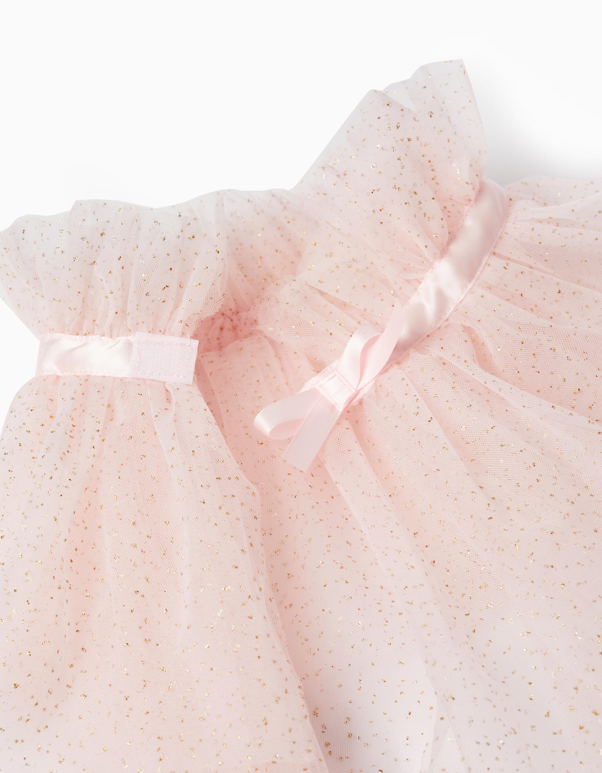 Couverture en tulle avec paillettes pour enfant 'Carnaval', Rose/Doré