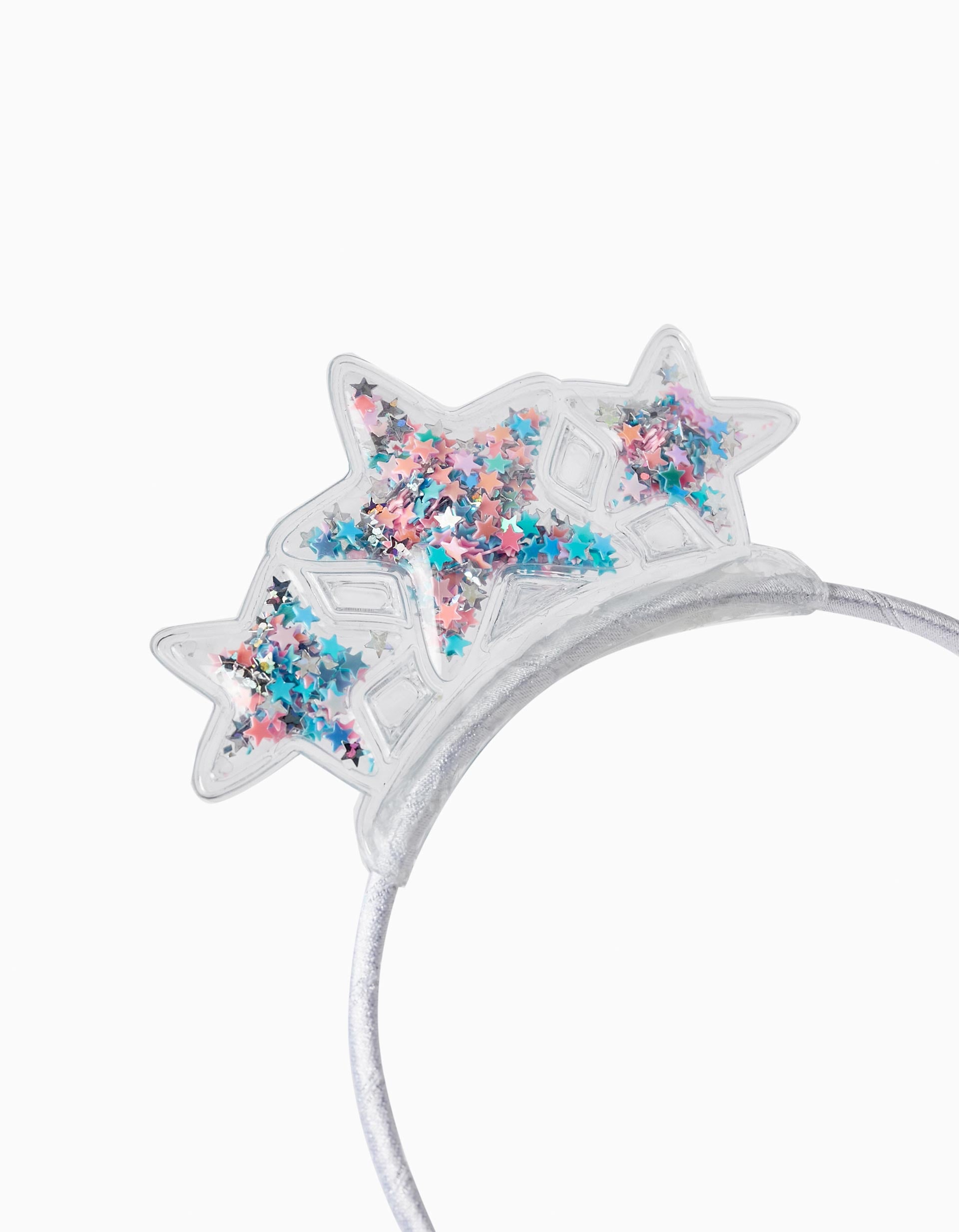 Bandolete com Estrelas para Bebé e Menina 'Carnaval', Prateado/Rosa/Azul