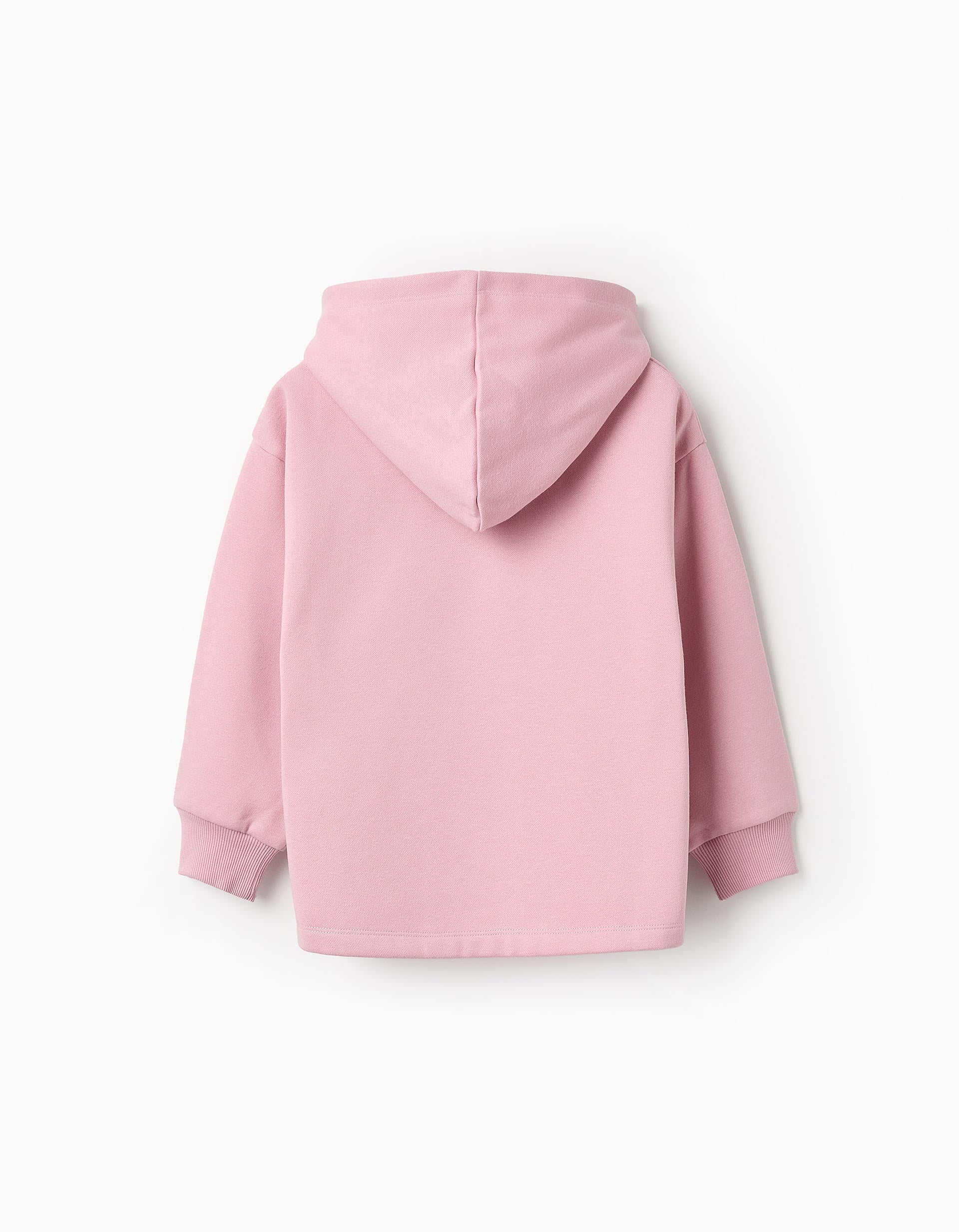 Sweat Cardada com Capuz para Menina 'NY Love', Rosa