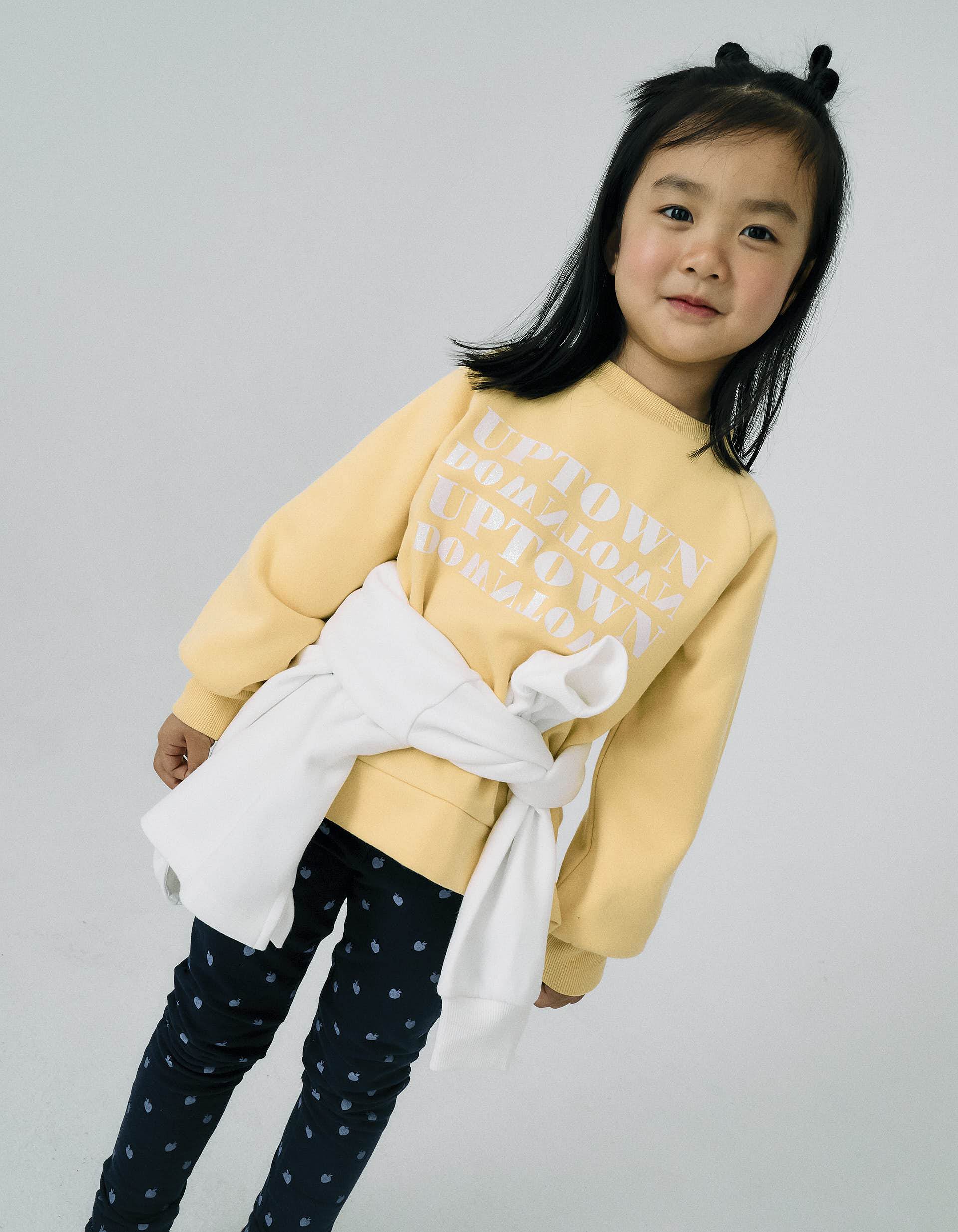 Sweat Cardada para Menina 'NYC', Amarelo