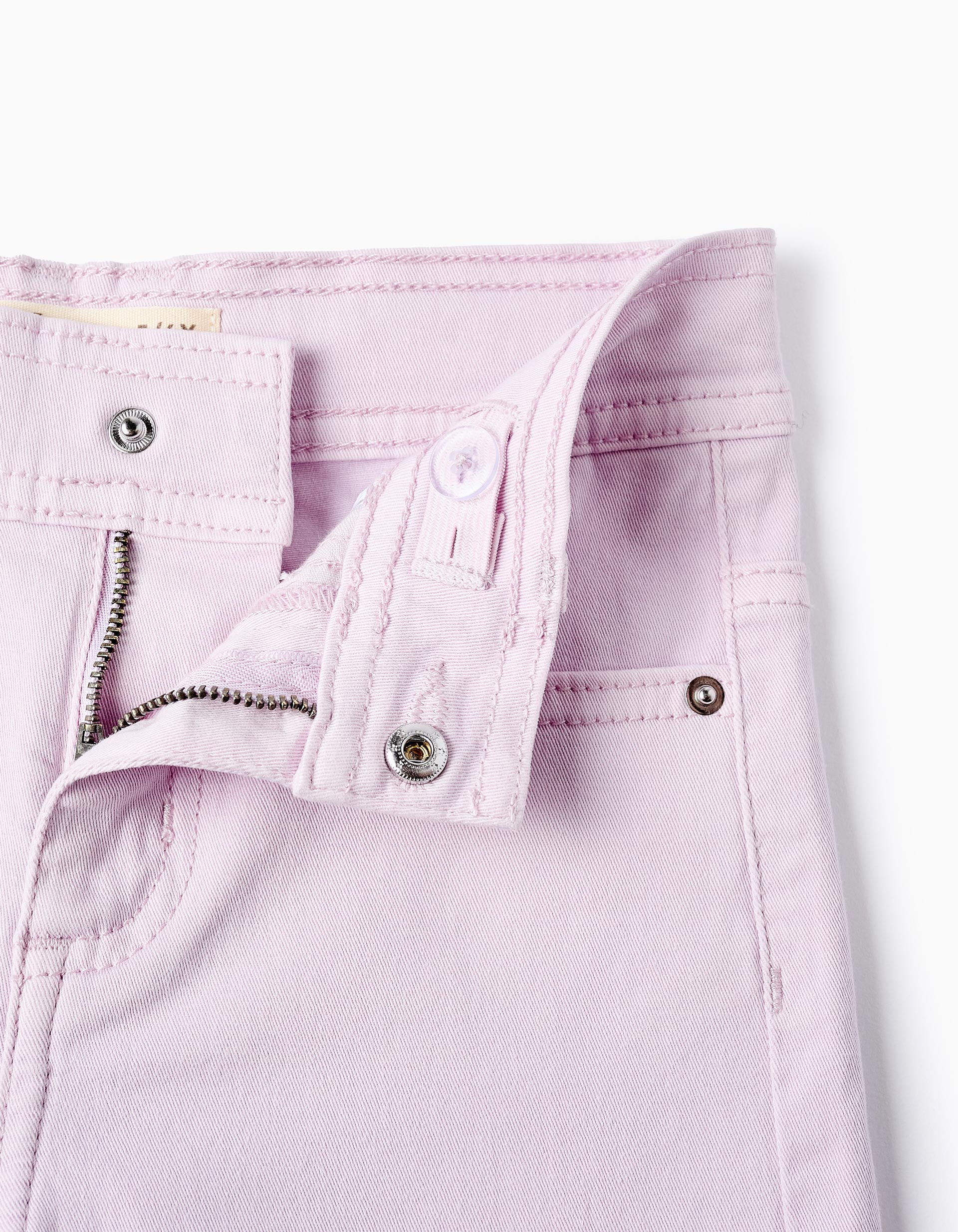 Pantalon en Sergé pour Fille 'Wide Leg', Lilas