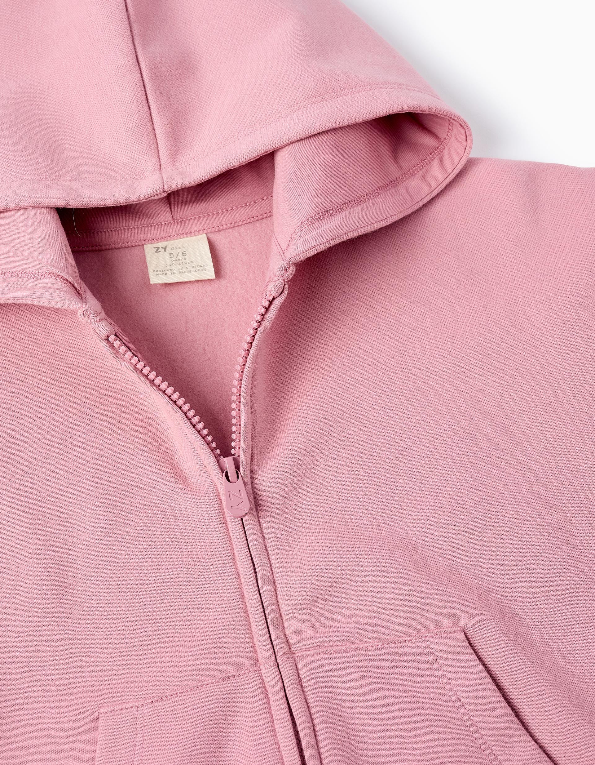 Hooded Jacket for Girls 'Big Apple', Pink