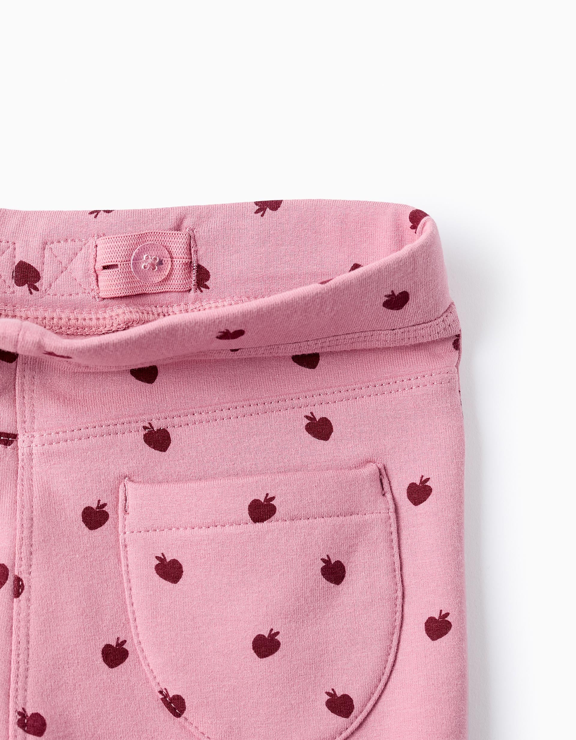 Jeggings Perchados con Estampado para Niña, Rosa