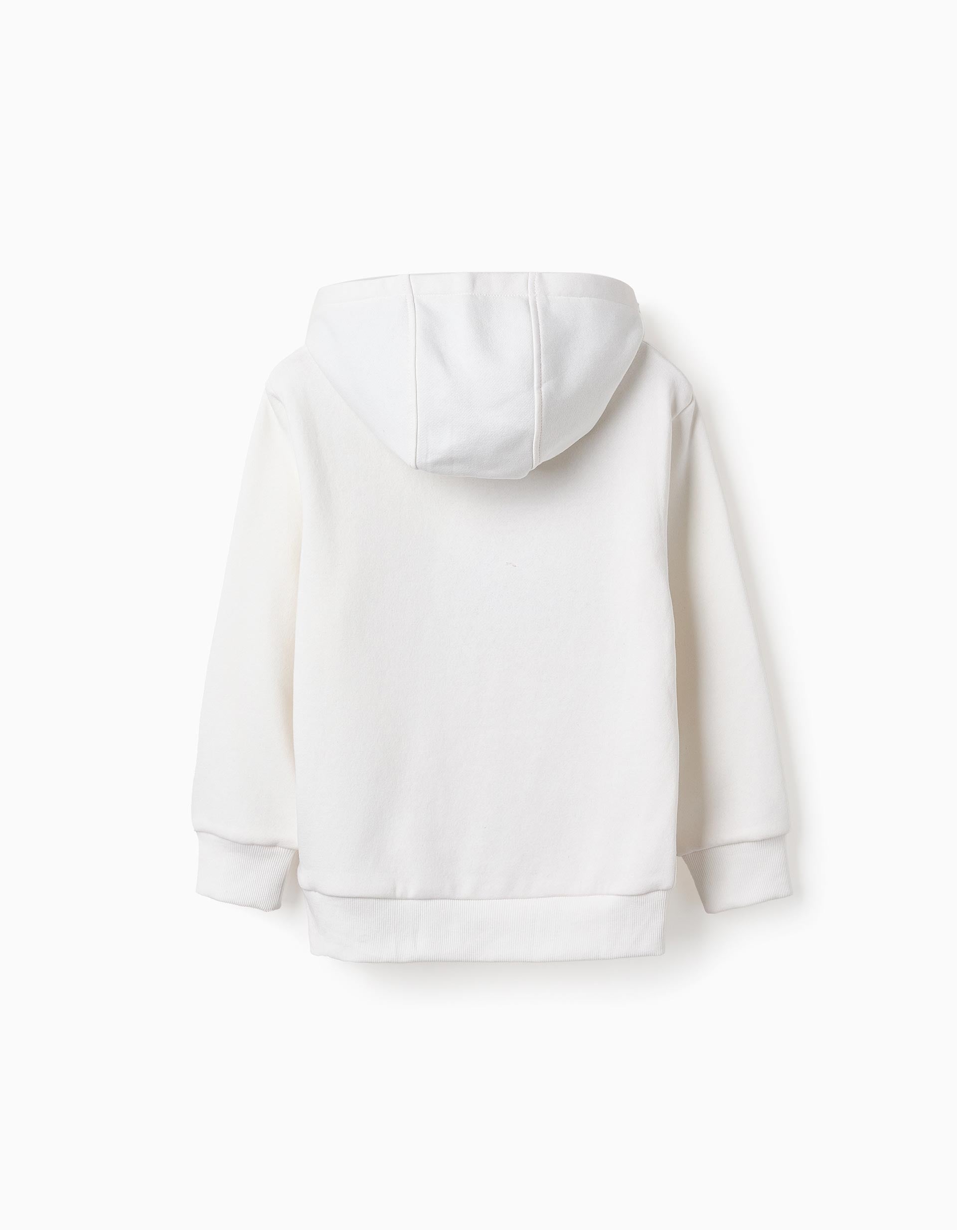 Sudadera Perchada con Capucha para Niño 'ZY Paris', Blanco