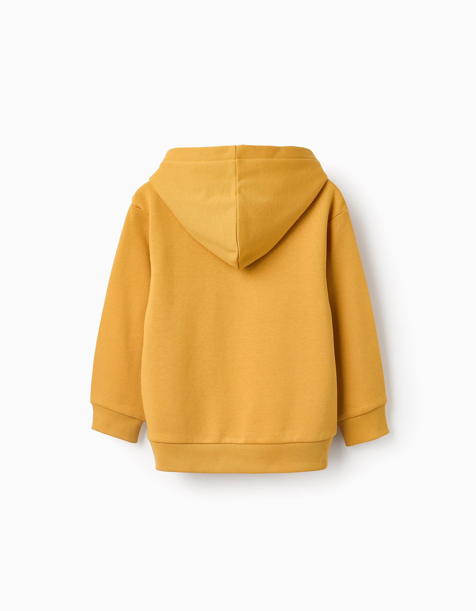 Sweat Cardada com Capuz para Menino 'My Garage', Amarelo