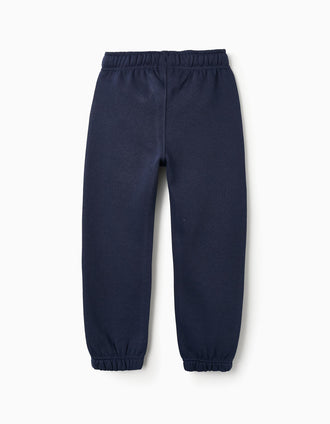 Pack 2 Pantalones de Chándal Perchados para Niño, Gris/Azul Oscuro