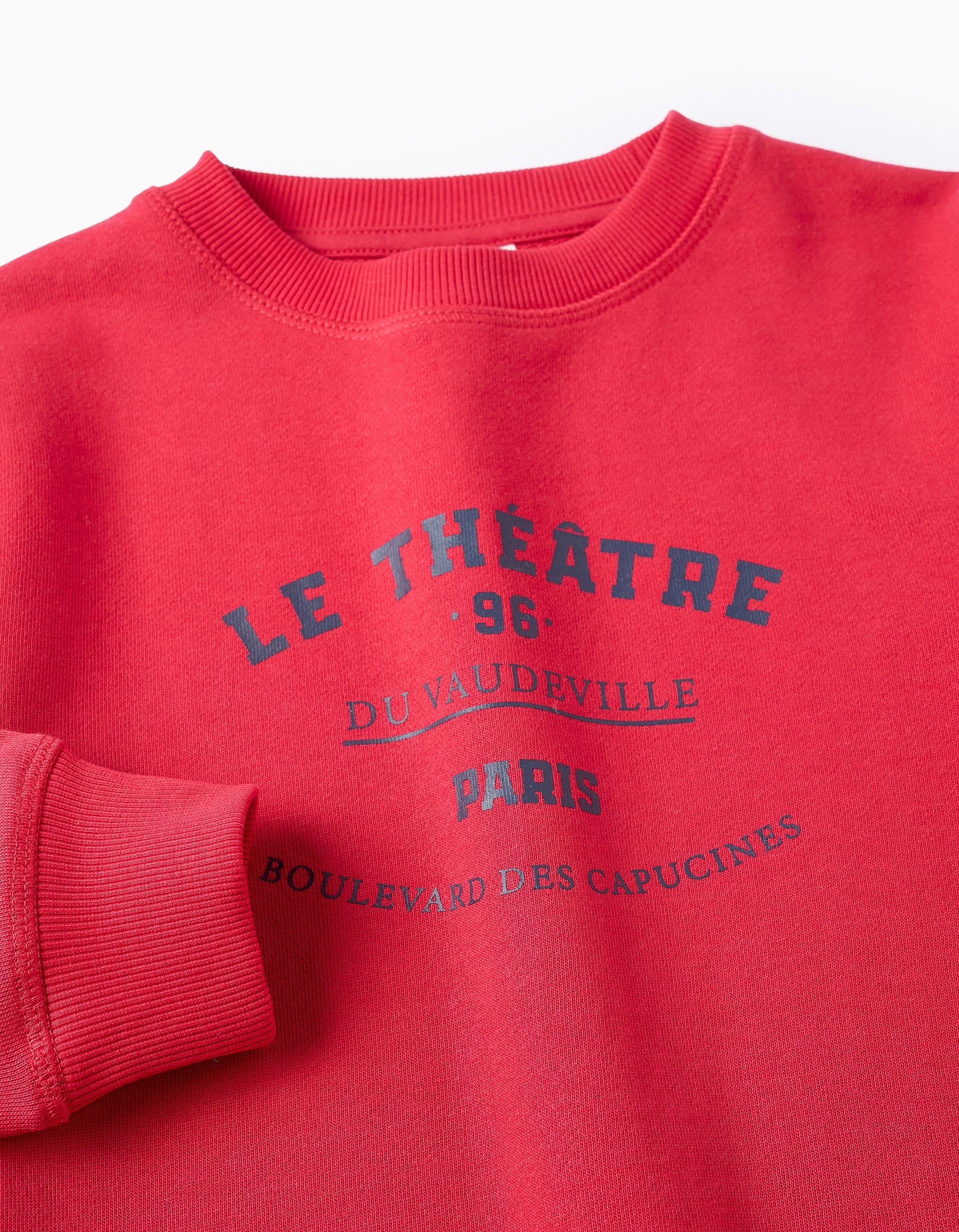 Sweat avec Imprimé pour Garçon 'ZY Paris', Rouge