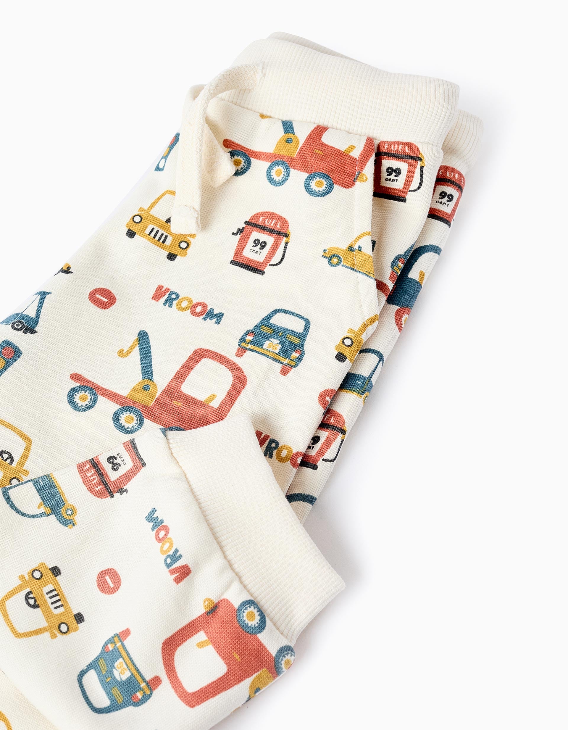 Pantalón Jogger de Algodón para Bebé Niño 'Cars', Beige