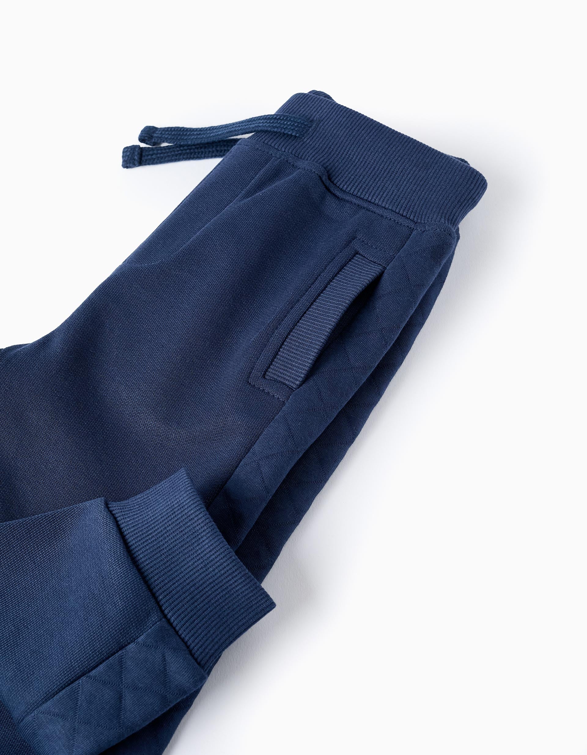 Pantalon de Sport en Coton pour Bébé Garçon, Bleu Foncé