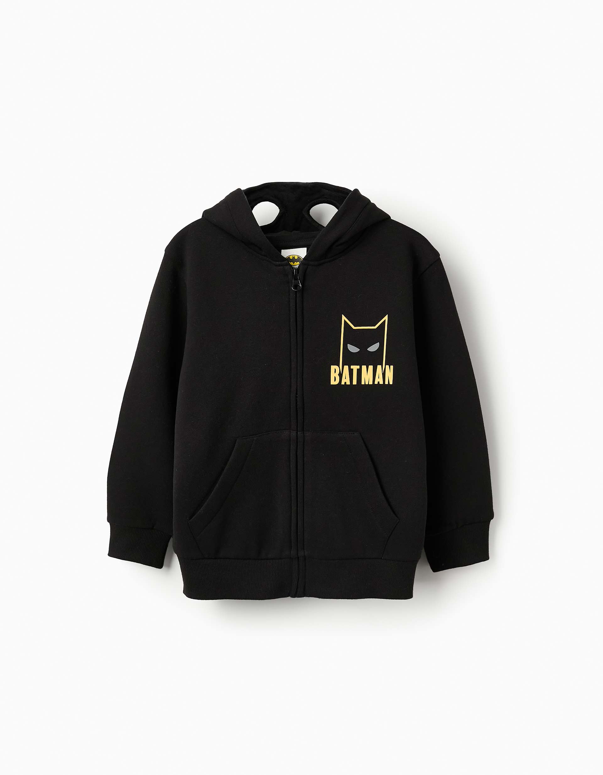 Chaqueta Perchado con Capucha-máscara para Niño 'Batman', Negro