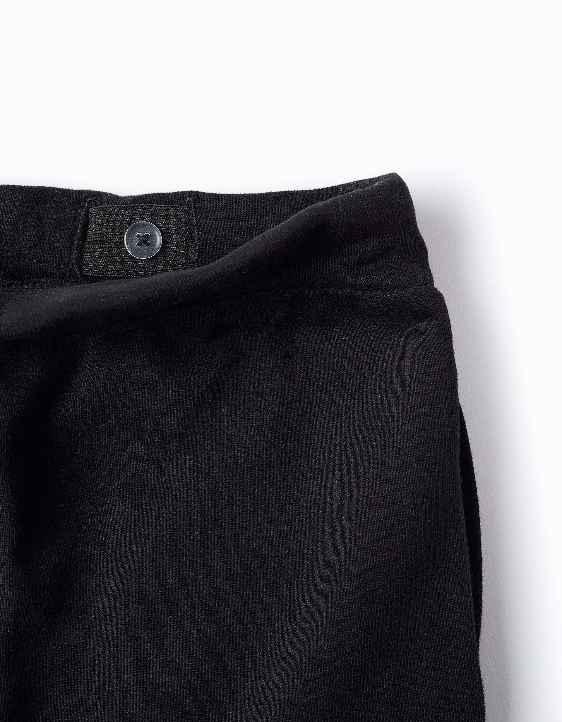 Pantalón Perchado de Algodón para Niño 'Batman', Negro