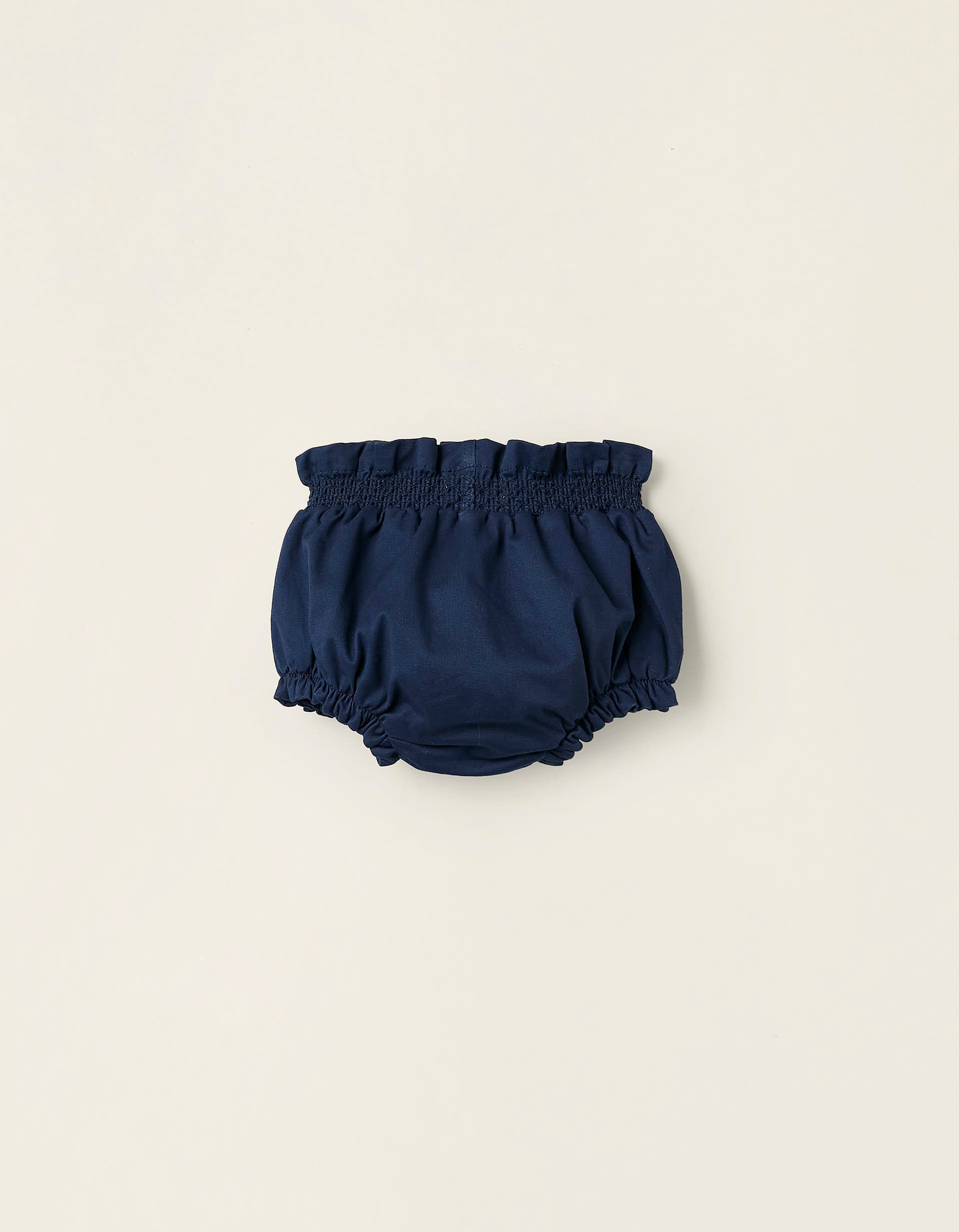 Bloomers with Embroidery for Newborn Girls, Dark Blue