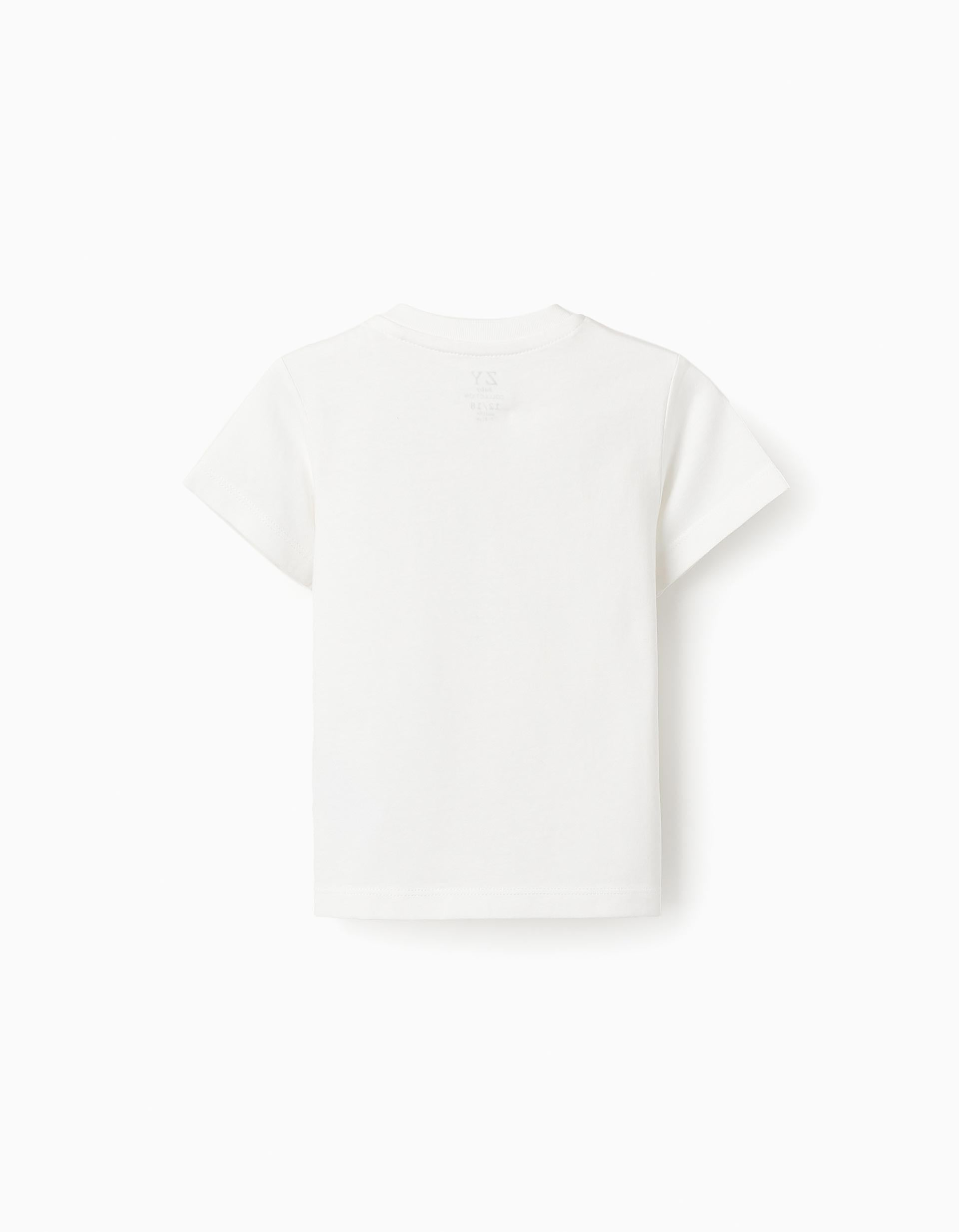 T-shirt en coton pour bébé garçon 'Comporta', Blanc