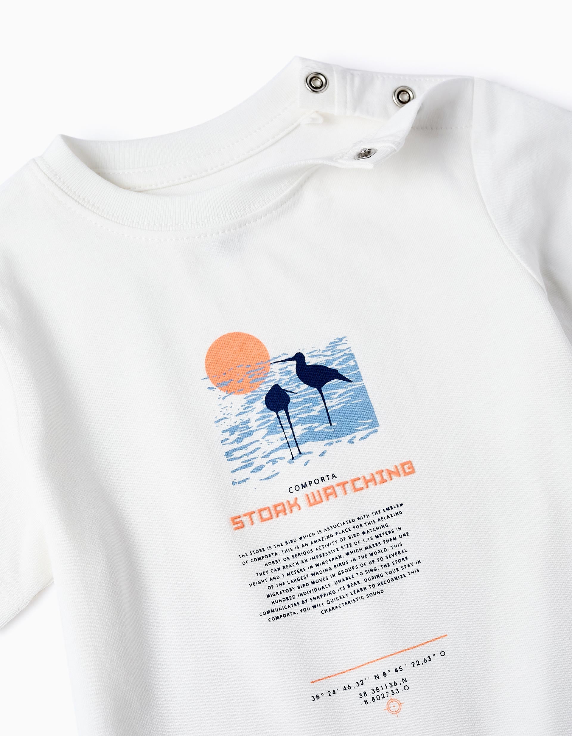 T-shirt en coton pour bébé garçon 'Comporta', Blanc