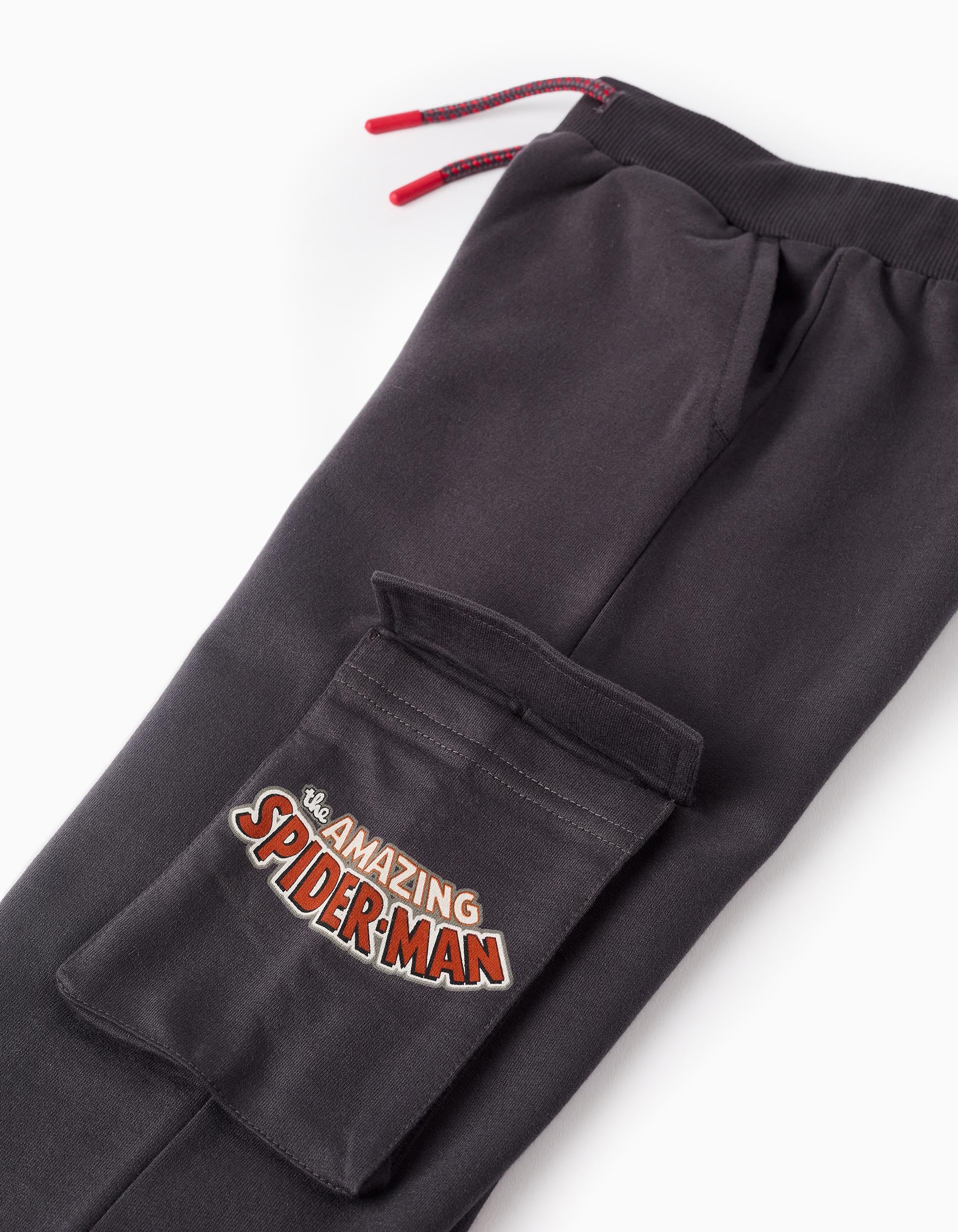 Pantalón de Chándal Perchado para Niño 'Spiderman', Gris Oscuro